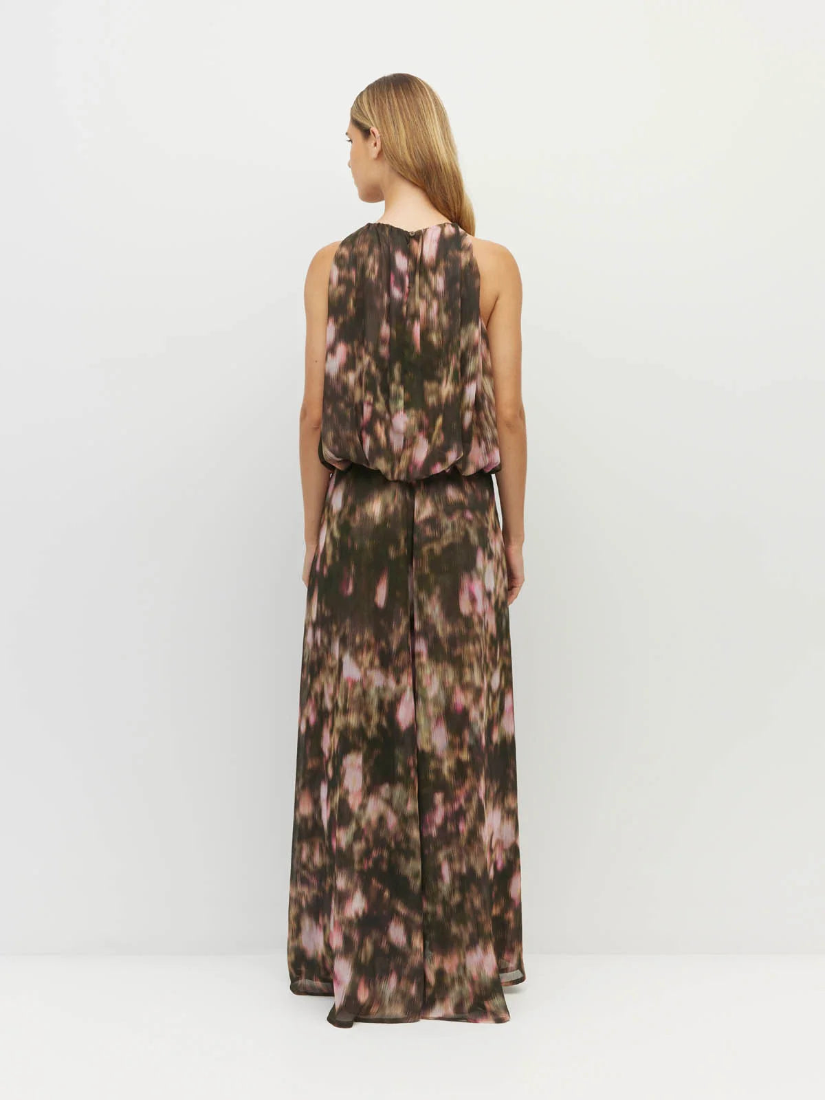 Aria Dress (Blush Petals Silk CDC) Soft Camelia