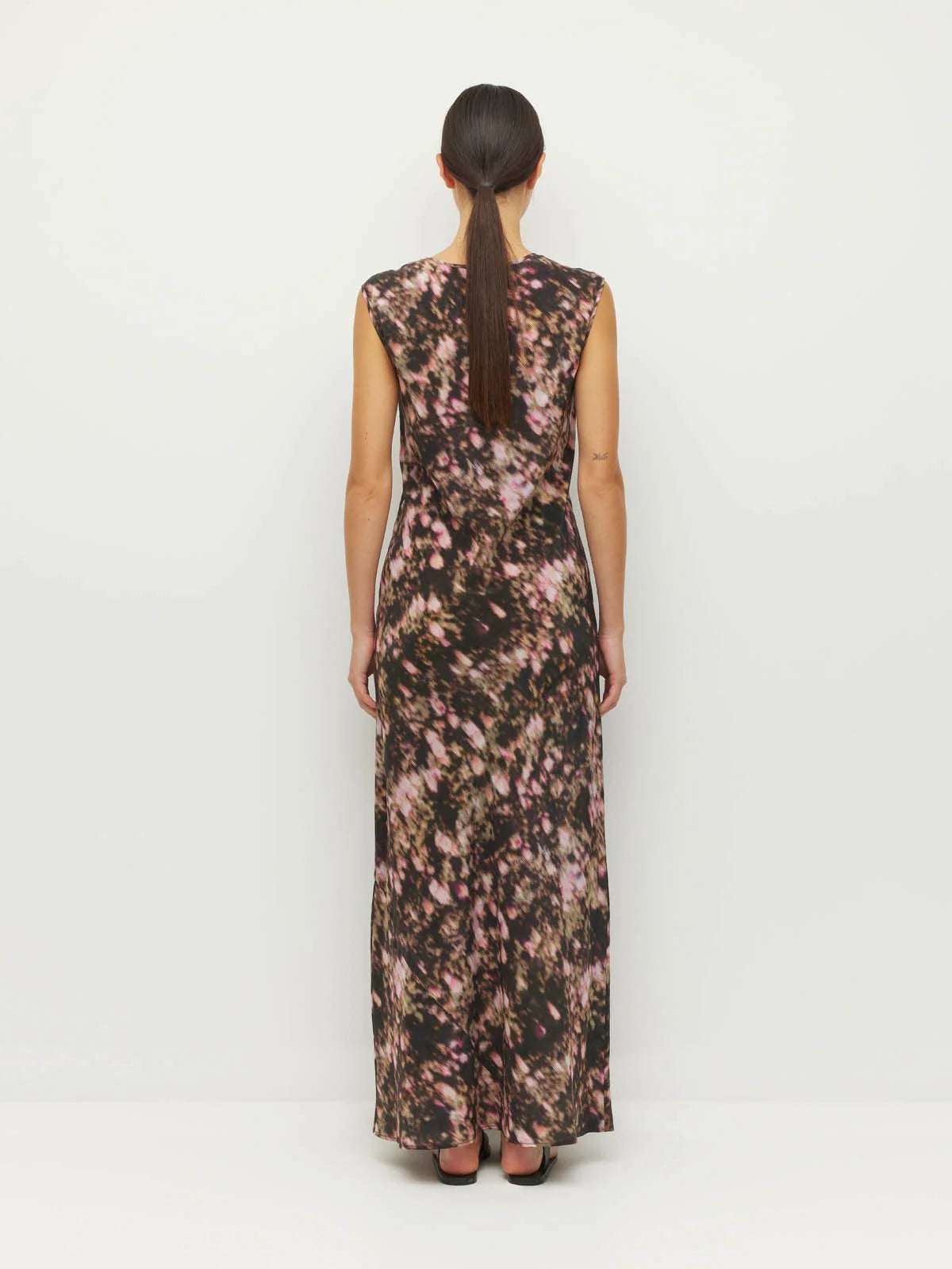 Kenna Dress (Blush Petals Silk CDC) Soft Camelia
