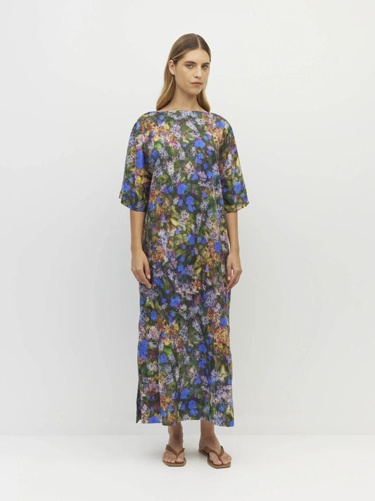 Kiko Dress (Electric Meadow Cotton) Blue Light