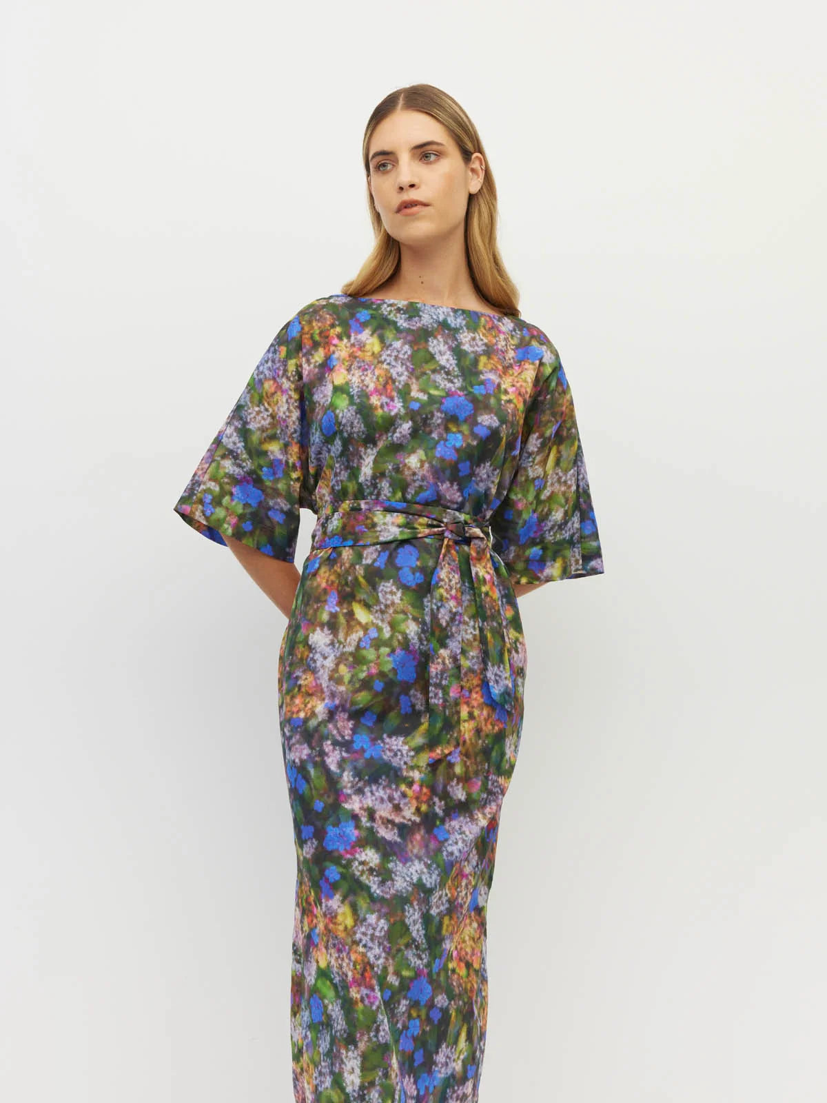 Kiko Dress (Electric Meadow Cotton) Blue Light