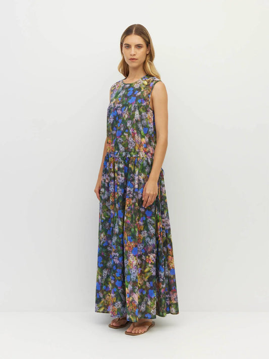 Romi Dress (Electric Meadow Cotton) Blue Light