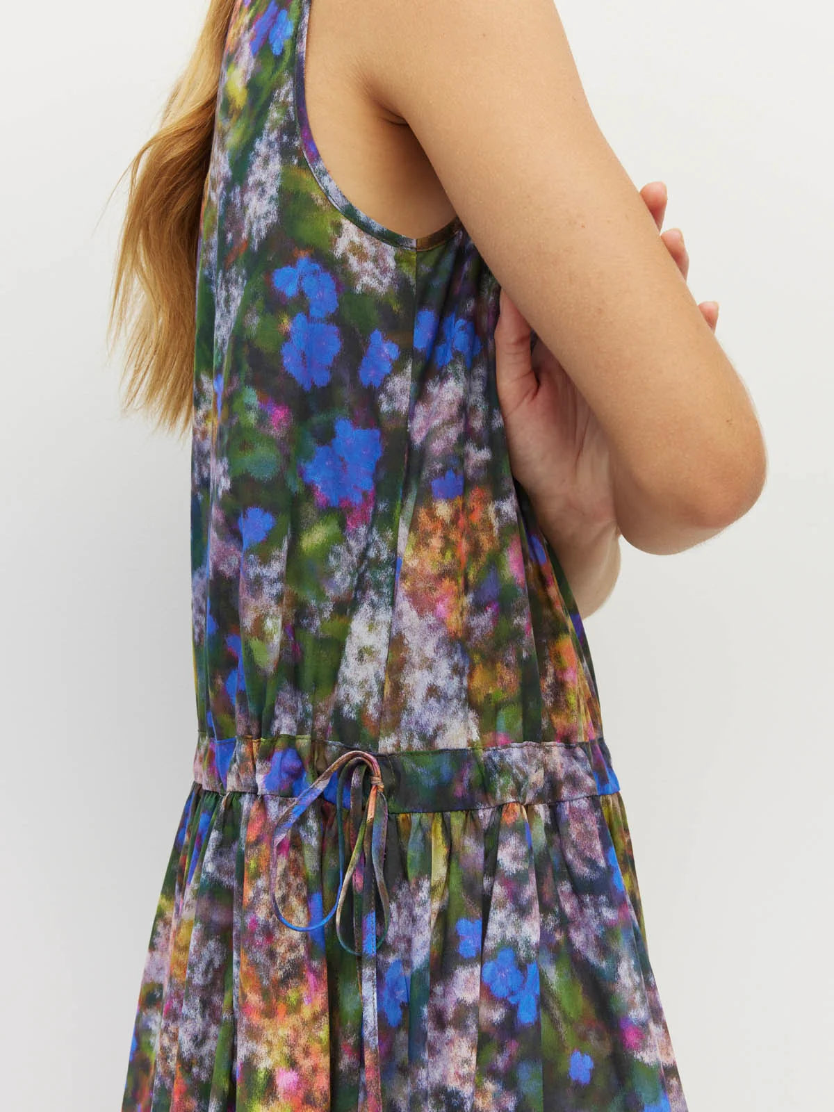 Romi Dress (Electric Meadow Cotton) Blue Light