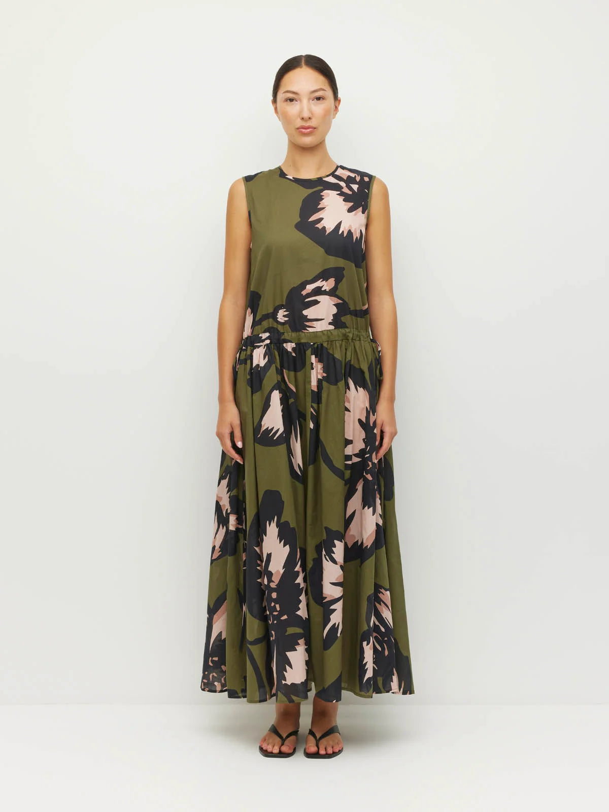 Romi Dress (Grand Flora Cotton) Forest Bloom