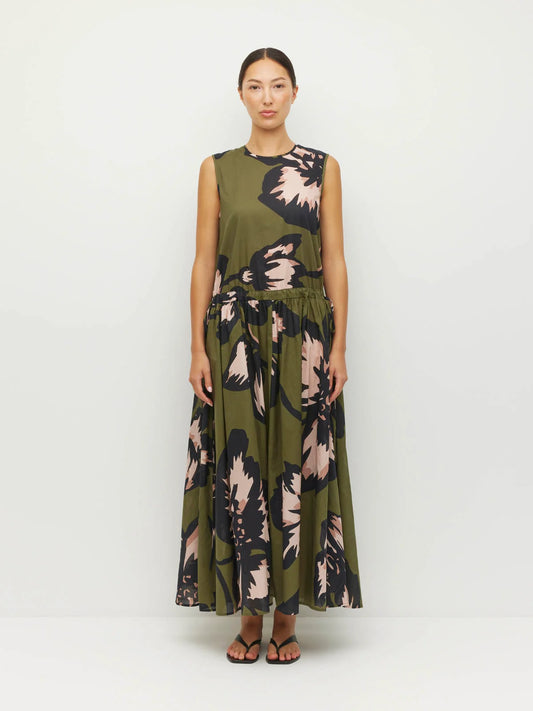 Romi Dress (Grand Flora Cotton) Forest Bloom