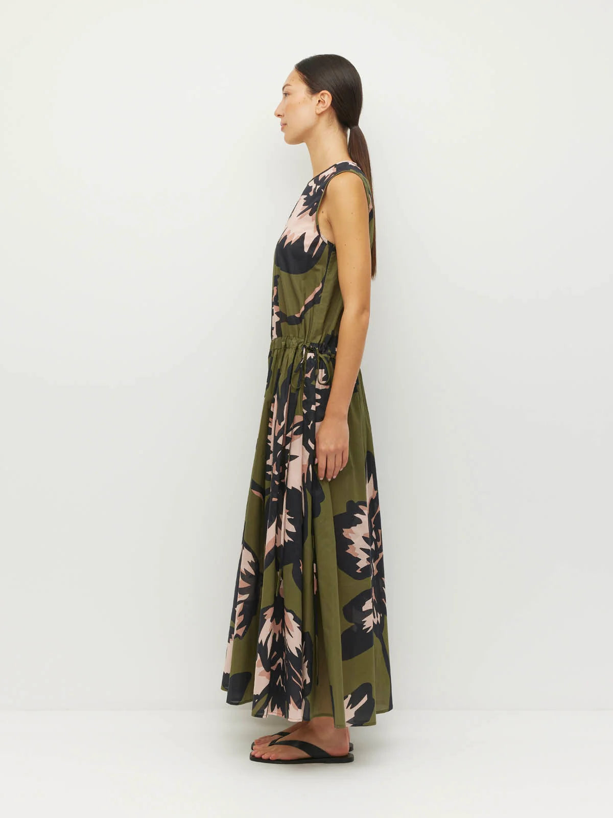 Romi Dress (Grand Flora Cotton) Forest Bloom