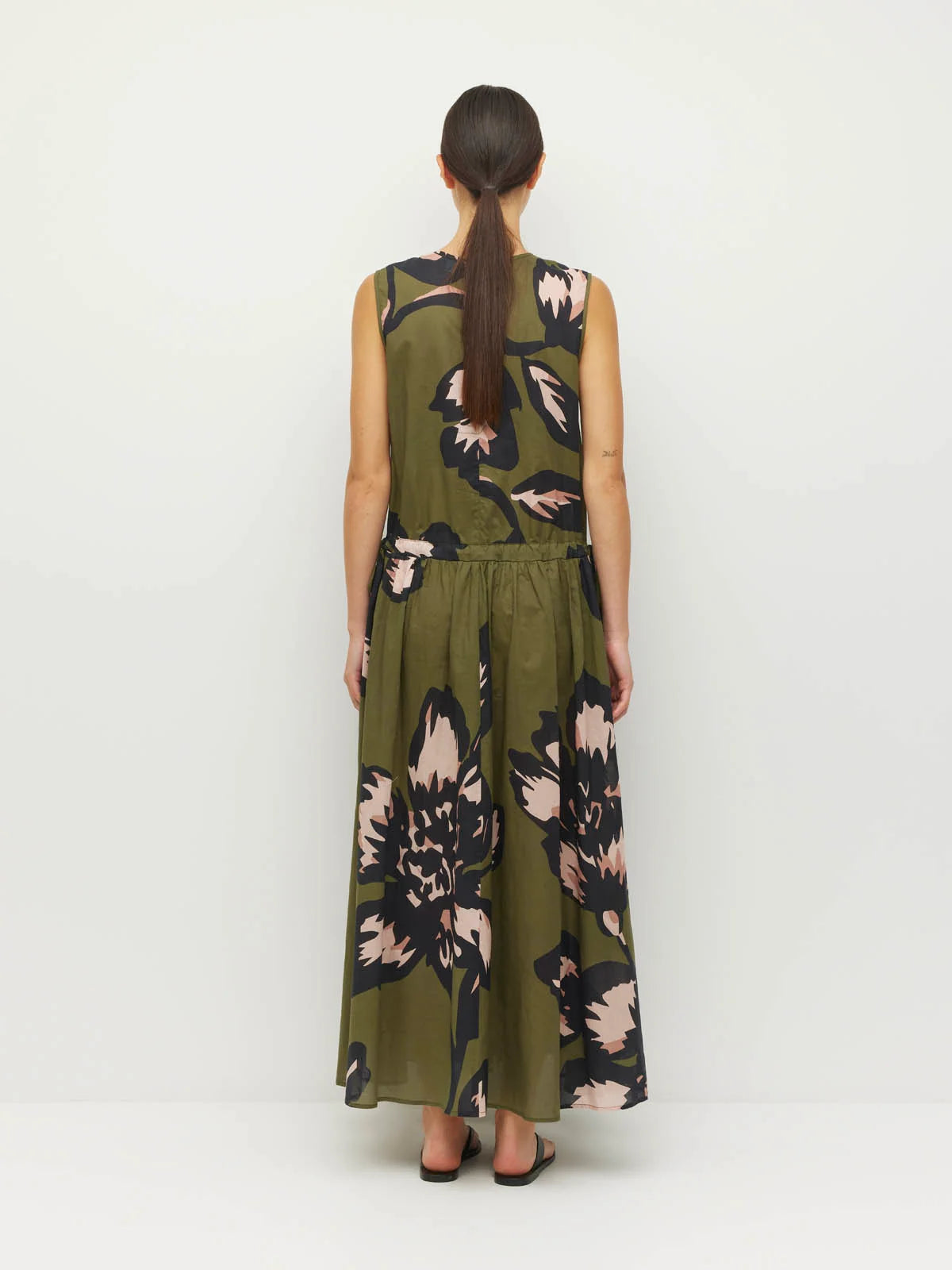 Romi Dress (Grand Flora Cotton) Forest Bloom
