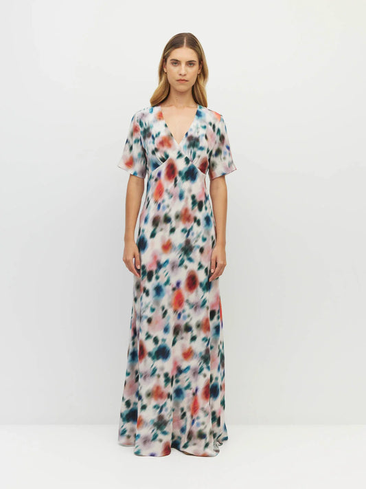 Spencer Dress ( Rosette Haze Silk CDC) Morning Light