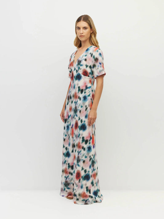 Spencer Dress ( Rosette Haze Silk CDC) Morning Light
