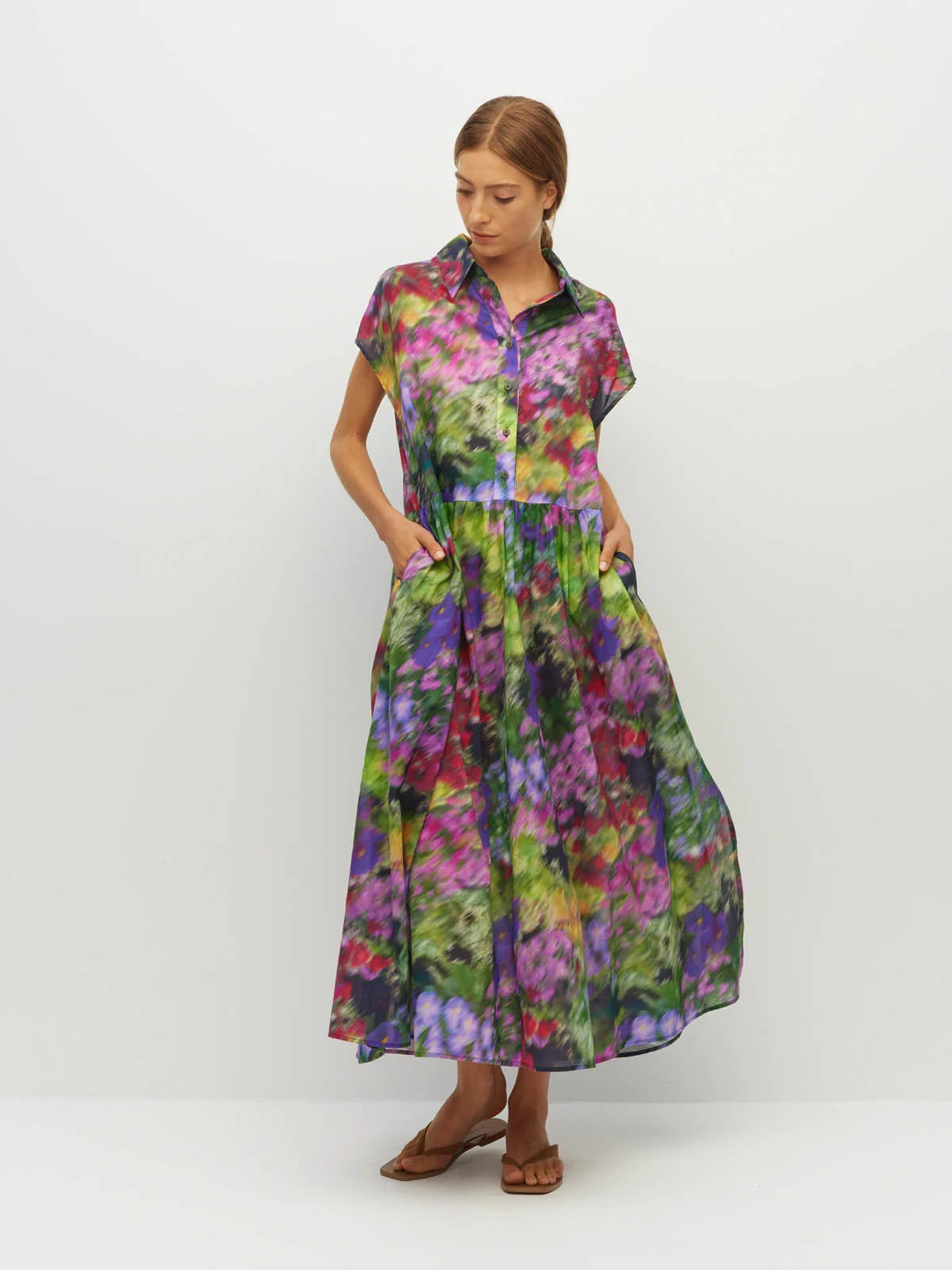 Lenni Dress (Dream In Colour Cotton) Spectra