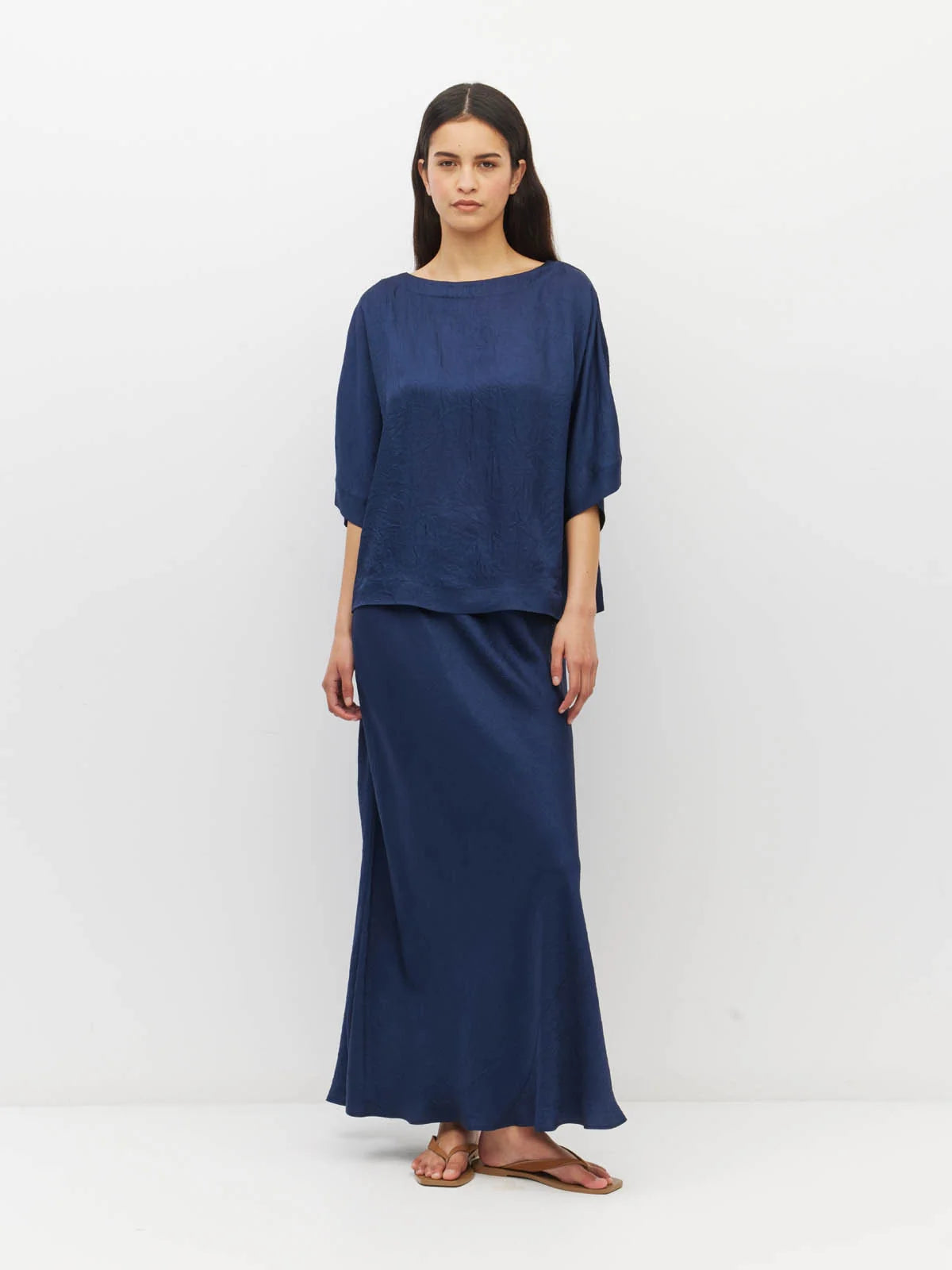 Nami T (Soft Matte Satin) Navy Crush