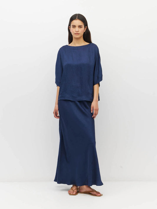 Nami T (Soft Matte Satin) Navy Crush