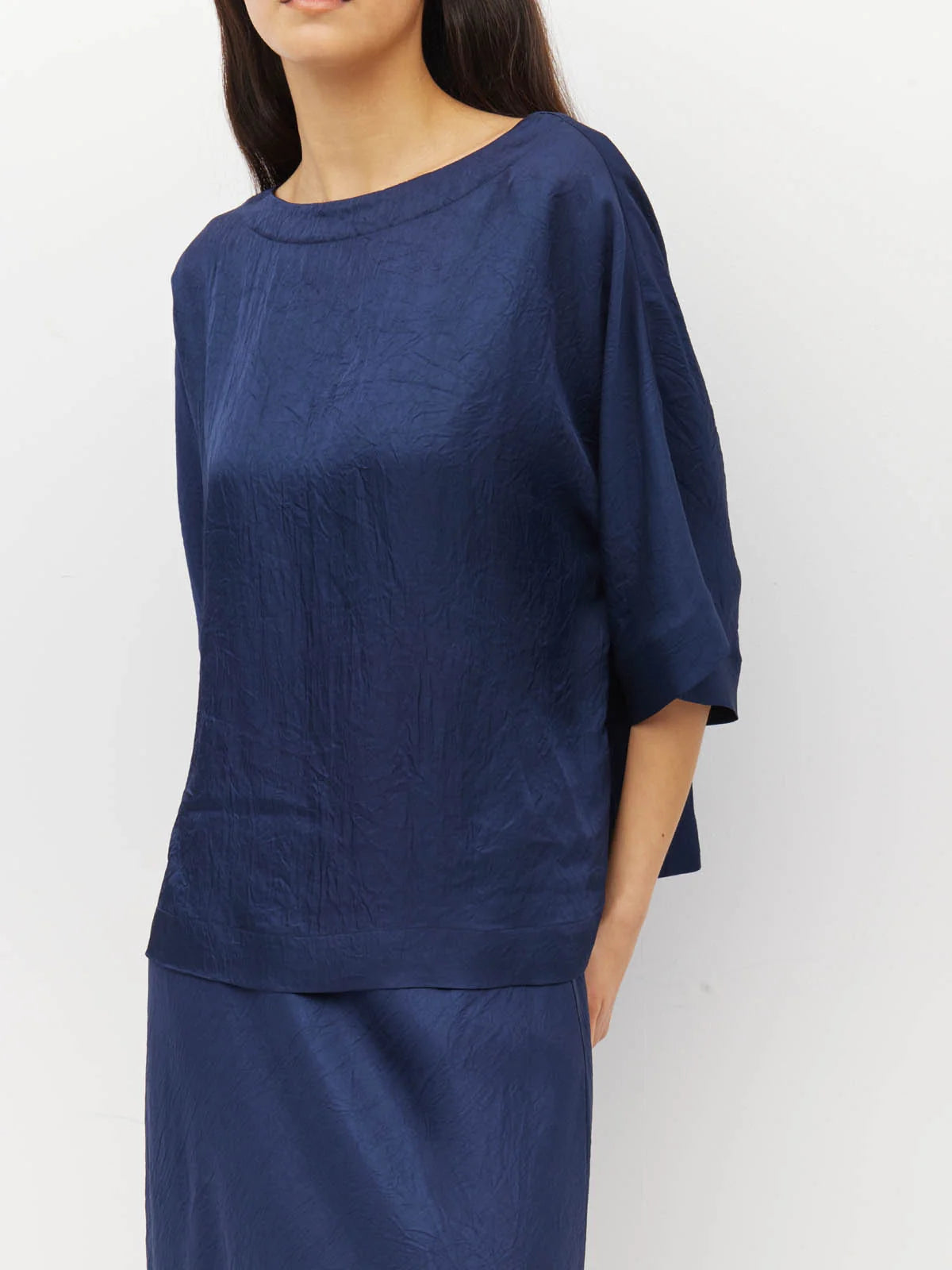 Nami T (Soft Matte Satin) Navy Crush