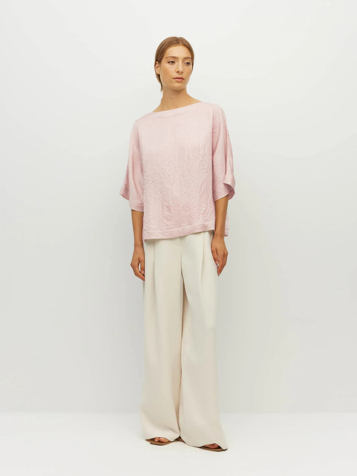 Nami T (Soft Matte Satin) Pale Pink Crush
