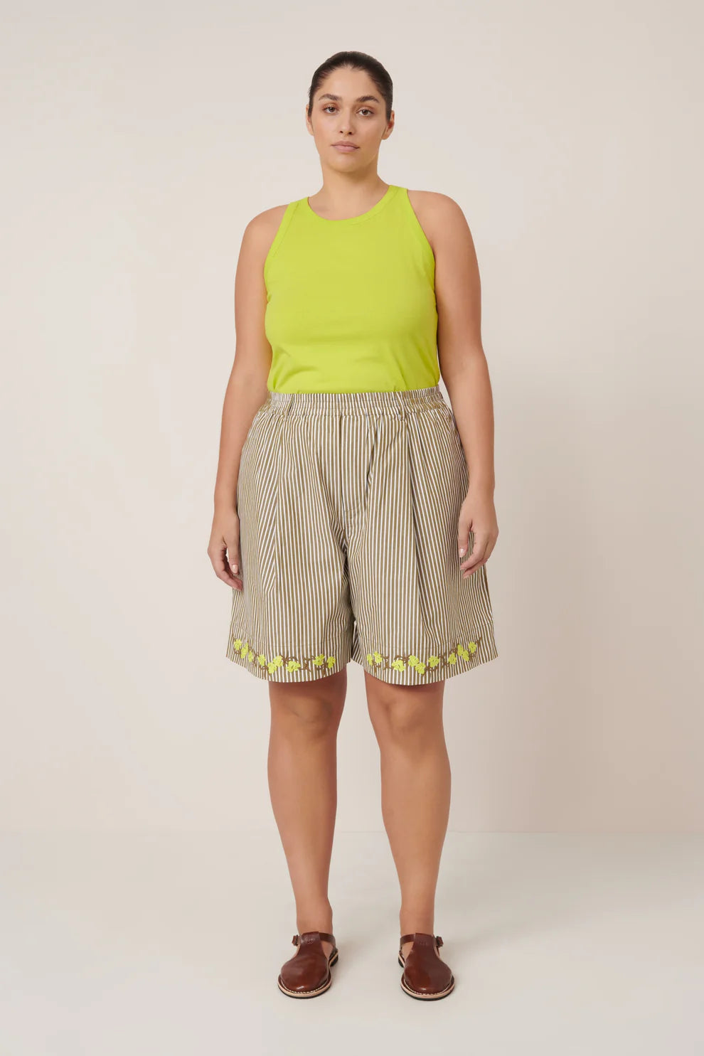 Wildflower Shorts | Treetop Stripe