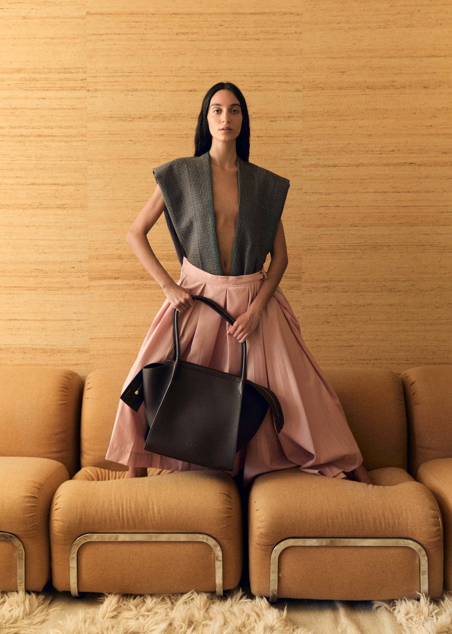 Yu Mei | Claudia Tote | Molasses Deer Nappa | Palm Boutique