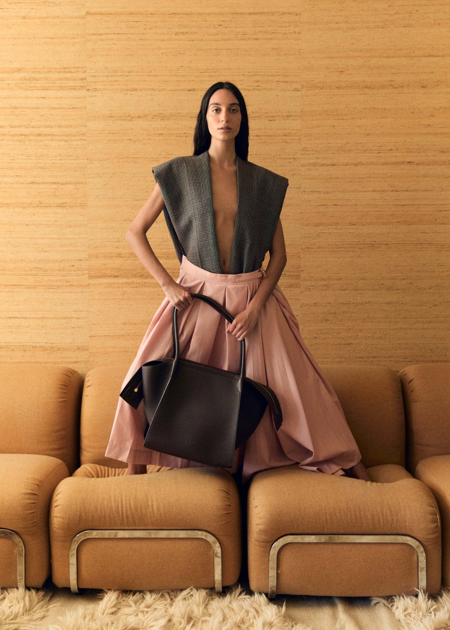 Yu Mei | Claudia Tote | Molasses Deer Nappa | Palm Boutique