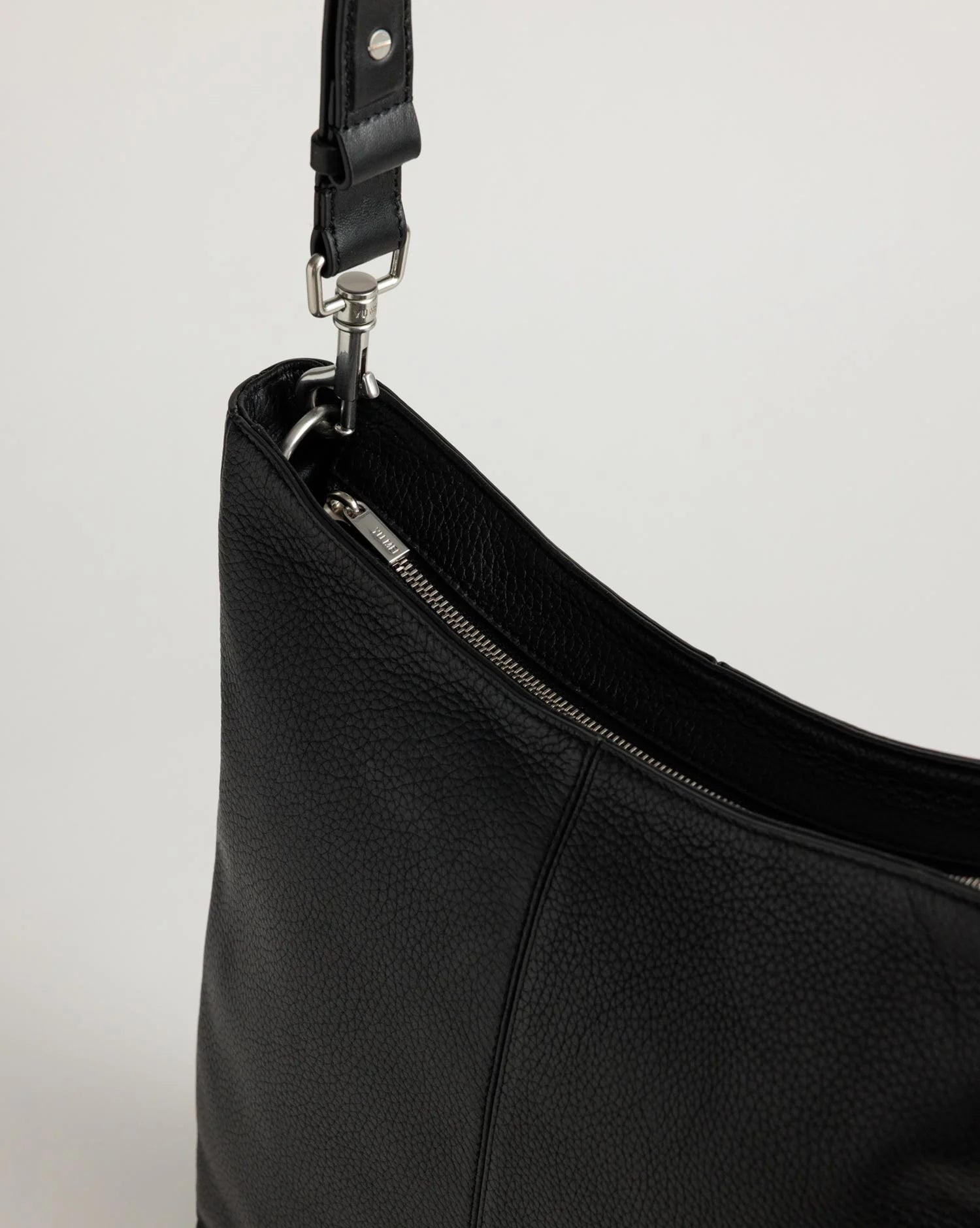 Yu Mei | Jane Bag | Black Deer Nappa with Silver Hardware | Palm Boutique