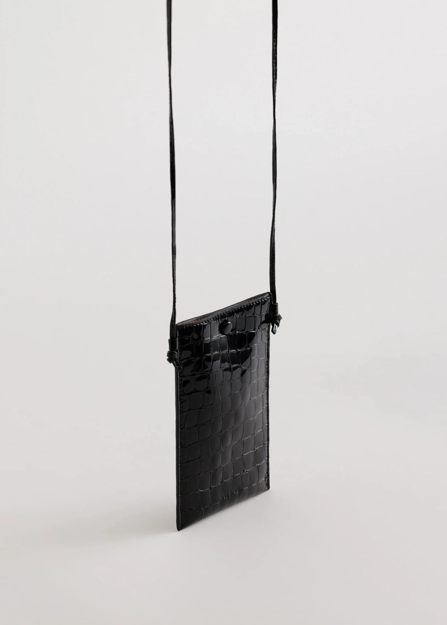 Yu Mei | Luci Bag | Black Croc | Palm Boutique