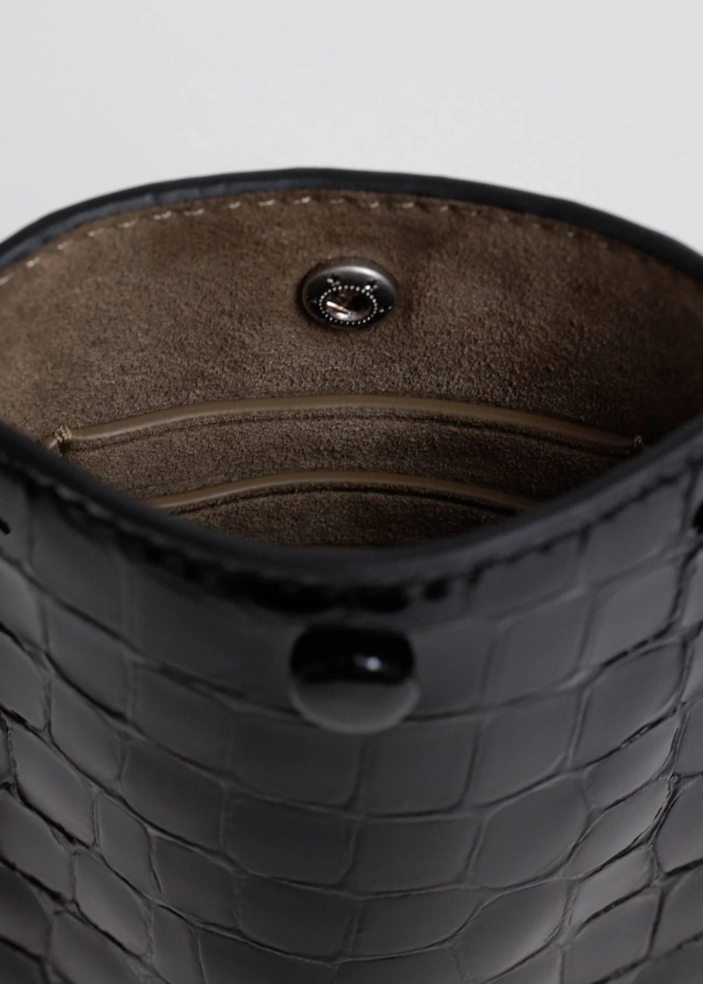 Yu Mei | Luci Bag | Black Croc | Palm Boutique