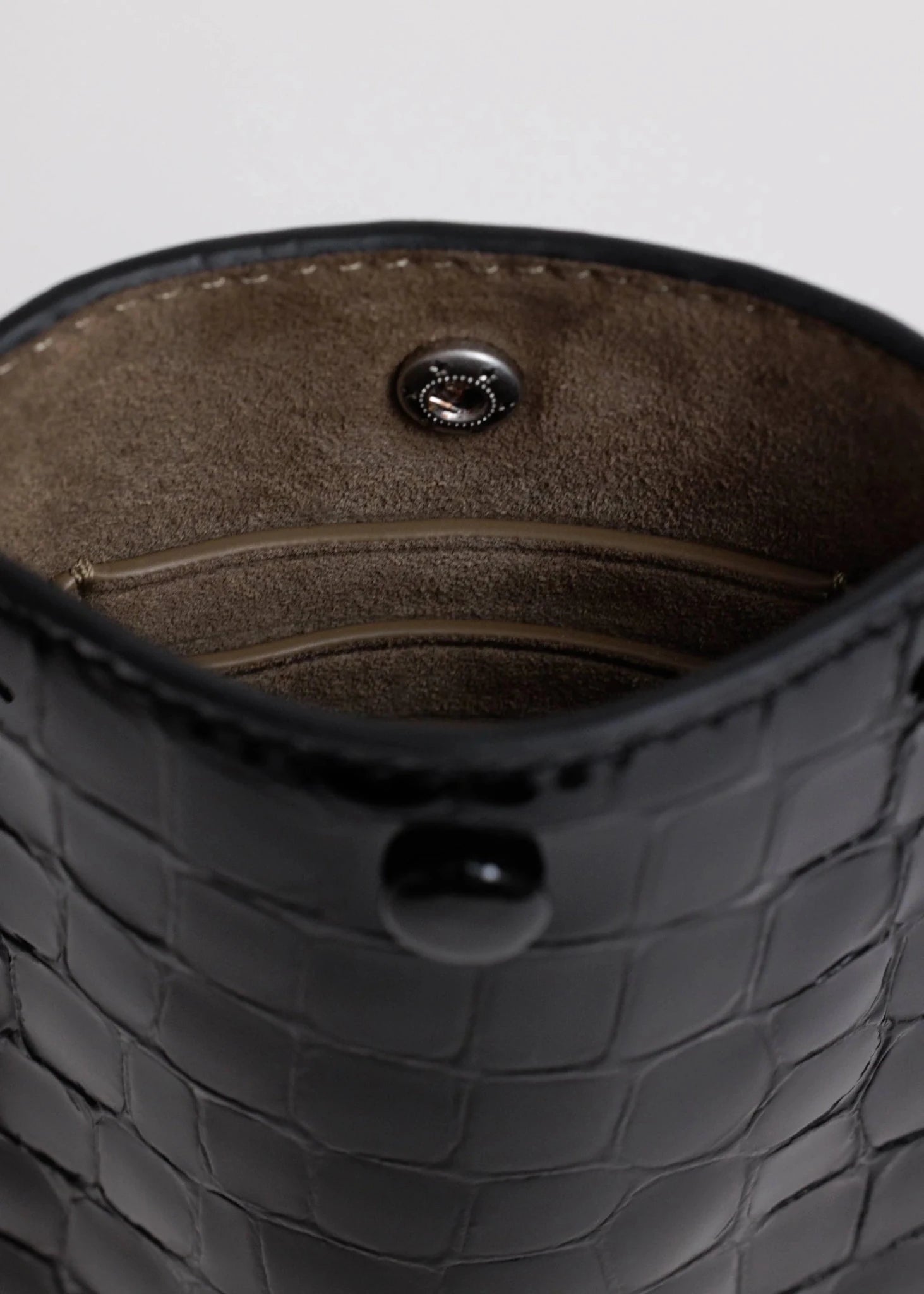 Yu Mei | Luci Bag | Black Croc | Palm Boutique