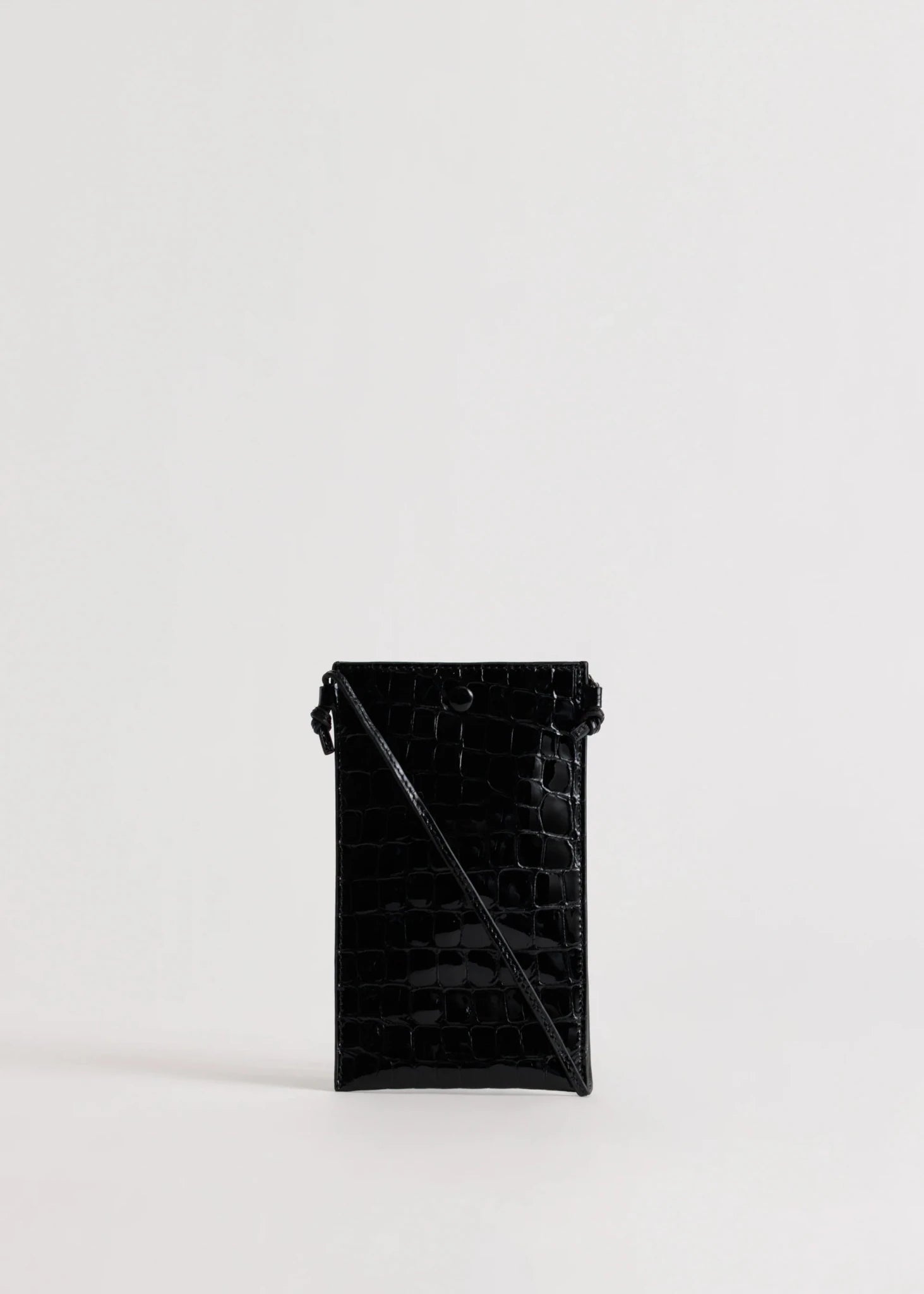 Yu Mei | Luci Bag | Black Croc | Palm Boutique