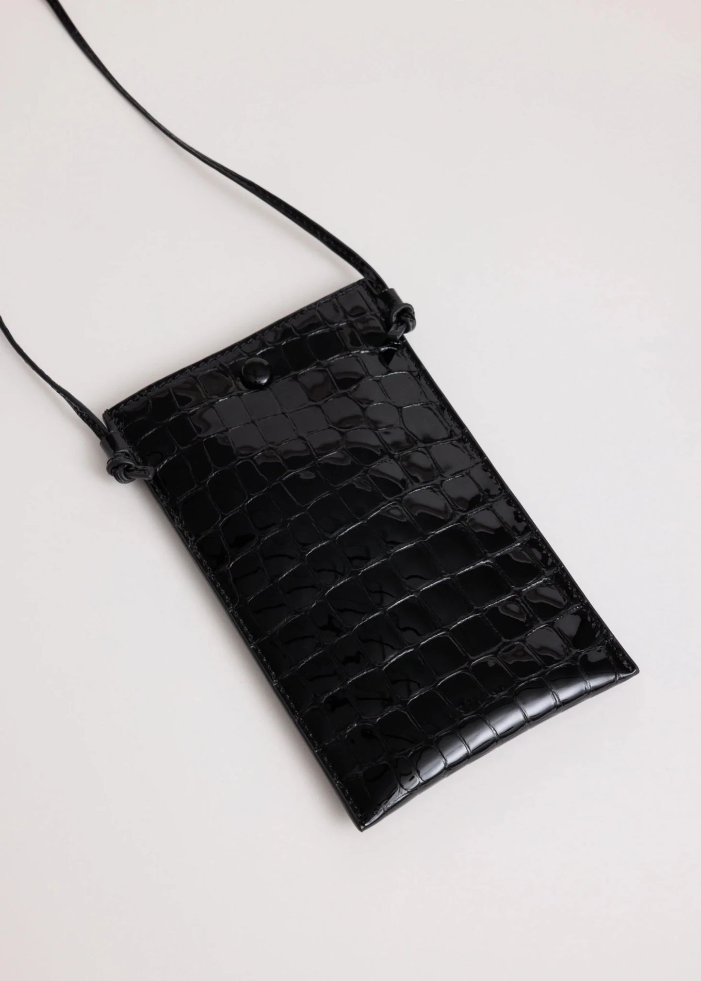 Yu Mei | Luci Bag | Black Croc | Palm Boutique
