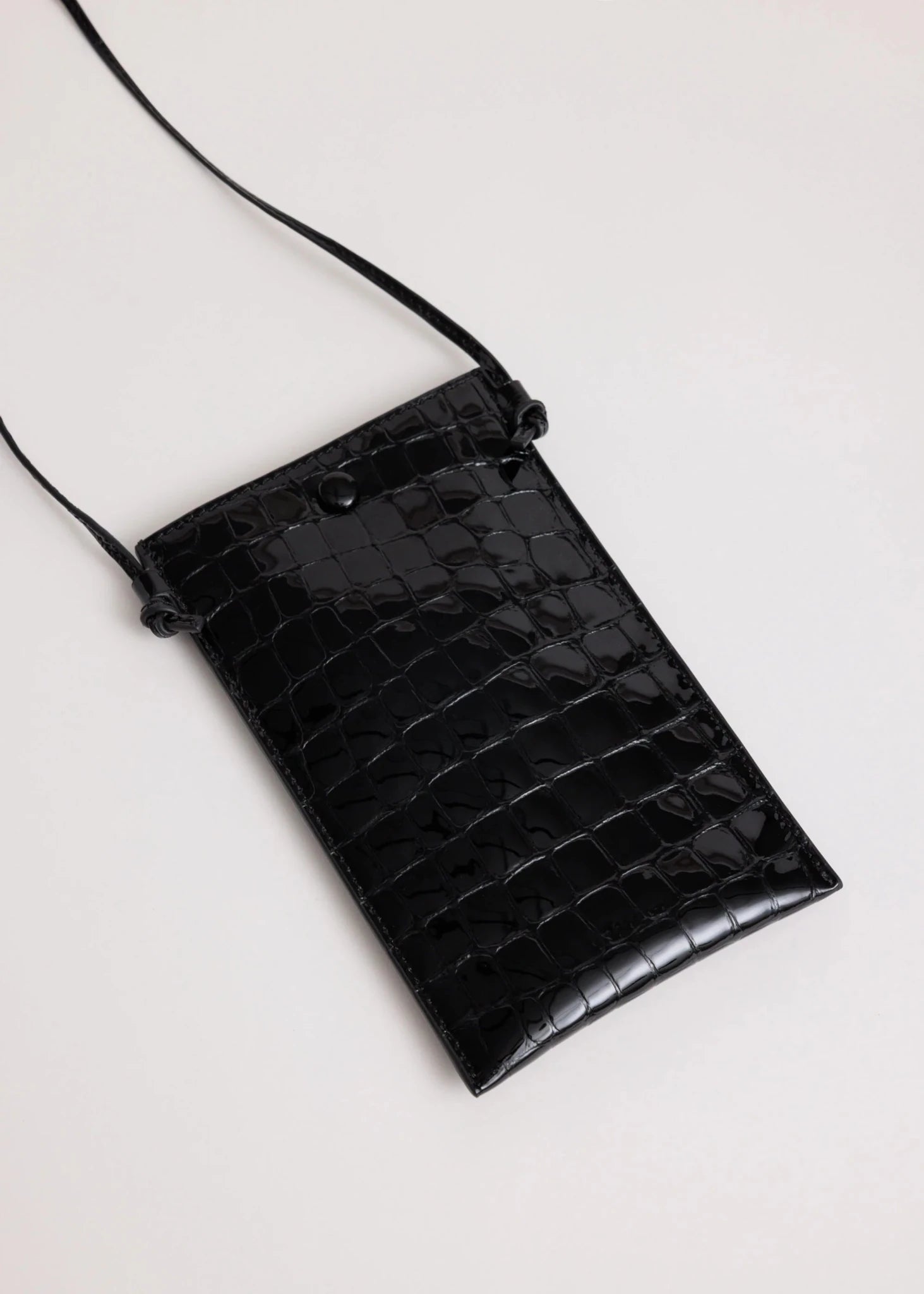 Yu Mei | Luci Bag | Black Croc | Palm Boutique