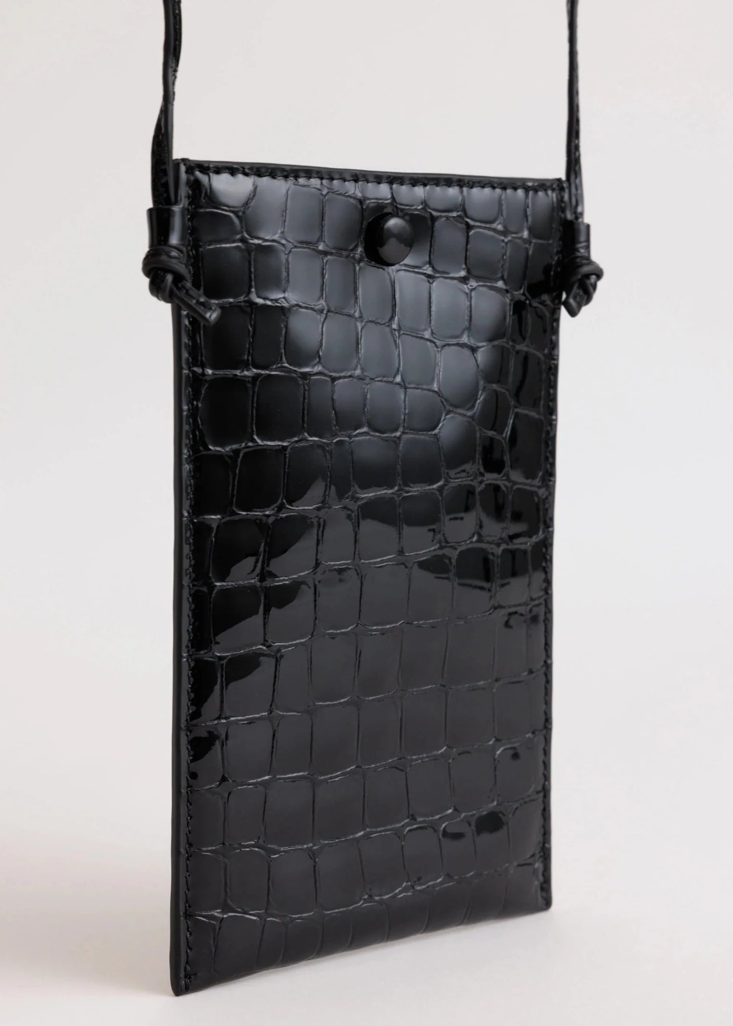 Yu Mei | Luci Bag | Black Croc | Palm Boutique