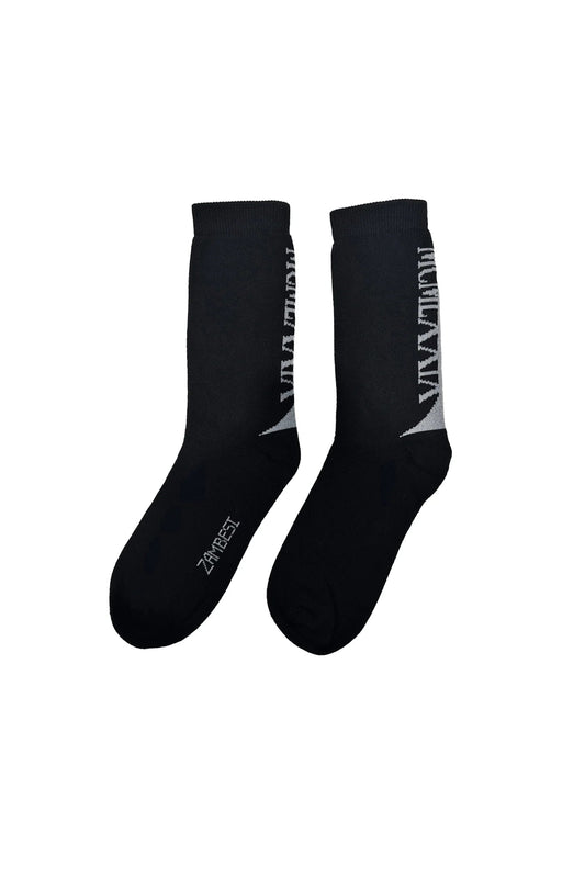 Zambesi | Cotton Achilles Sox | Black/Bone | Palm Boutique