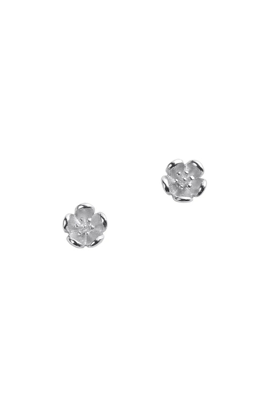 Karen Walker | Botanical mini studs | Silver | Palm Boutique