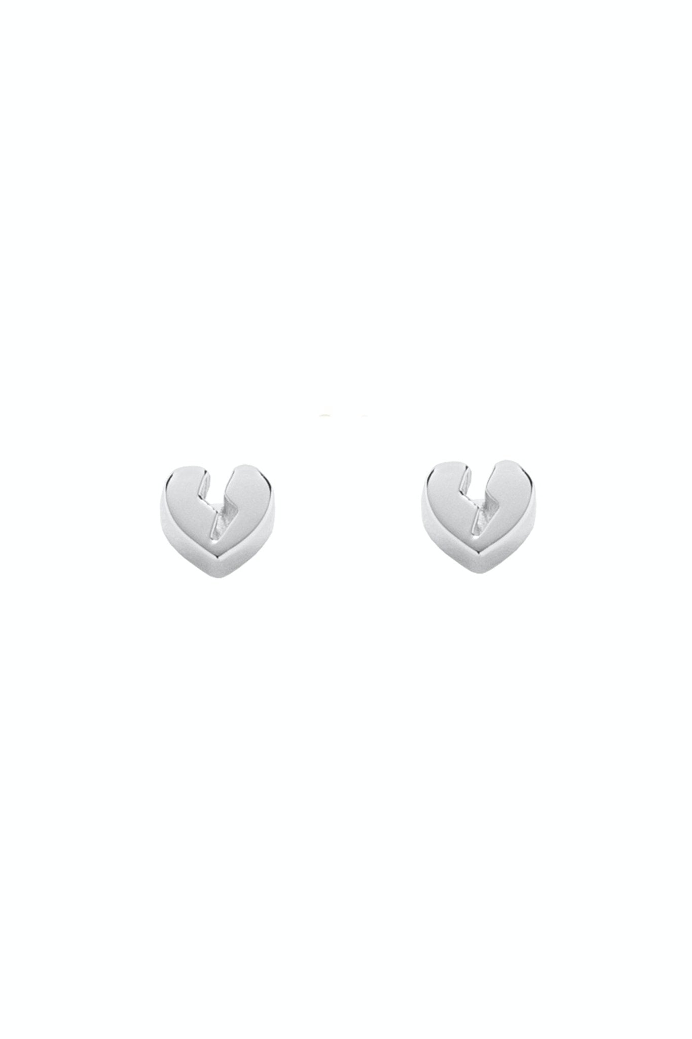 Karen Walker Jewellery | Broken Heart Earrings Silver | Palm Boutique