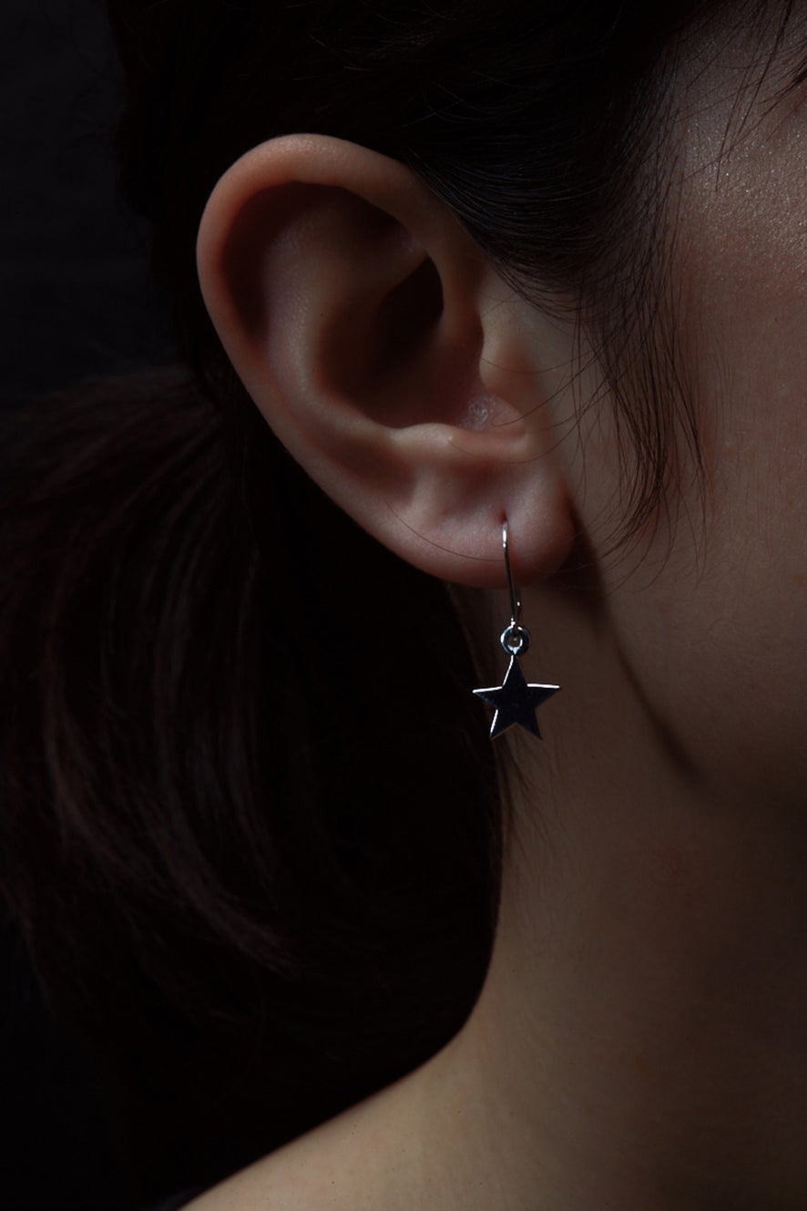 Karen Walker | Dangle star earrings | Silver | Palm Boutique