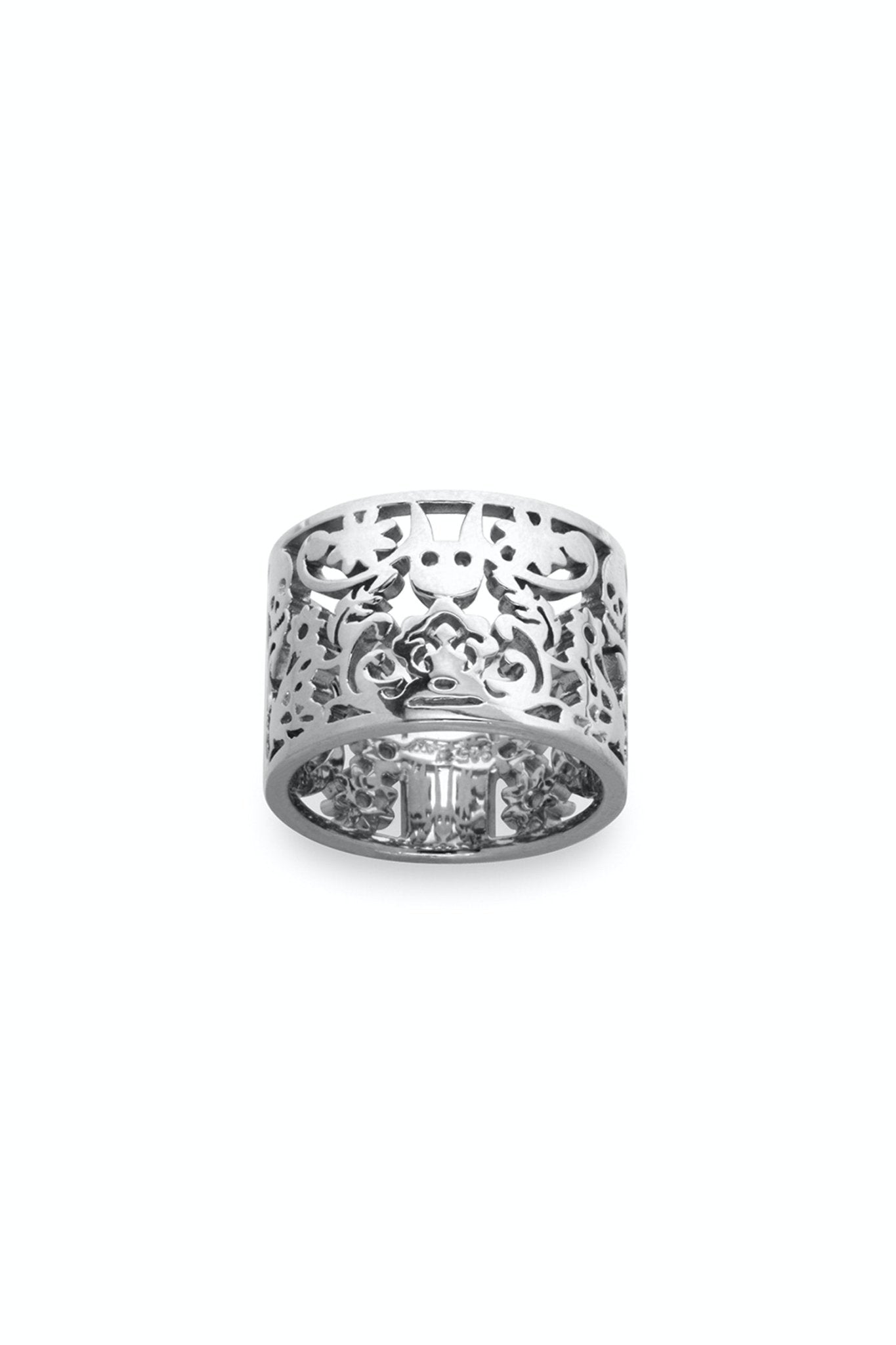 Karen Walker Jewellery | Filigree Ring 15mm Silver O | Palm Boutique