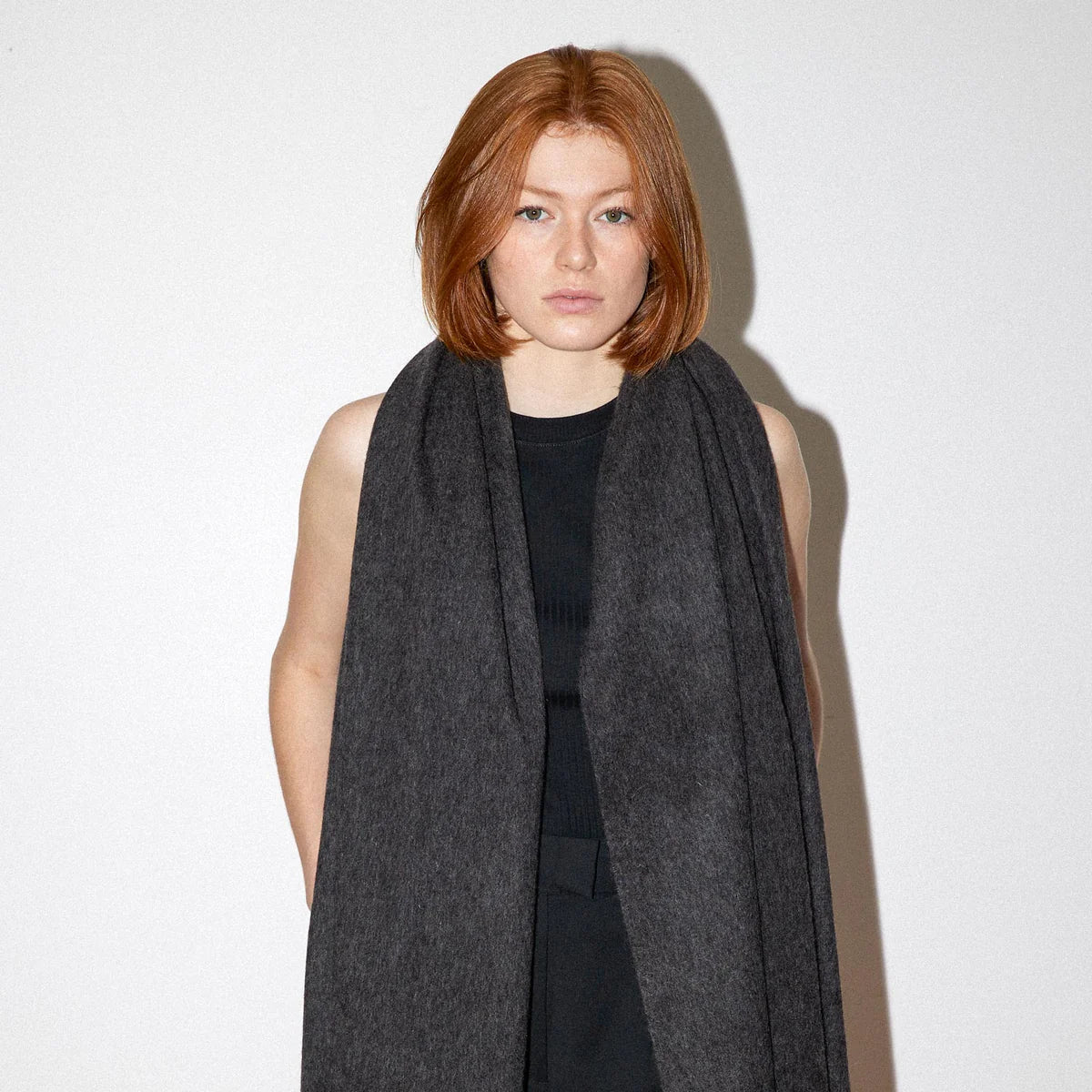 Good & Co | Chunky Wool Scarf | Charcoal Grey | Palm Boutique
