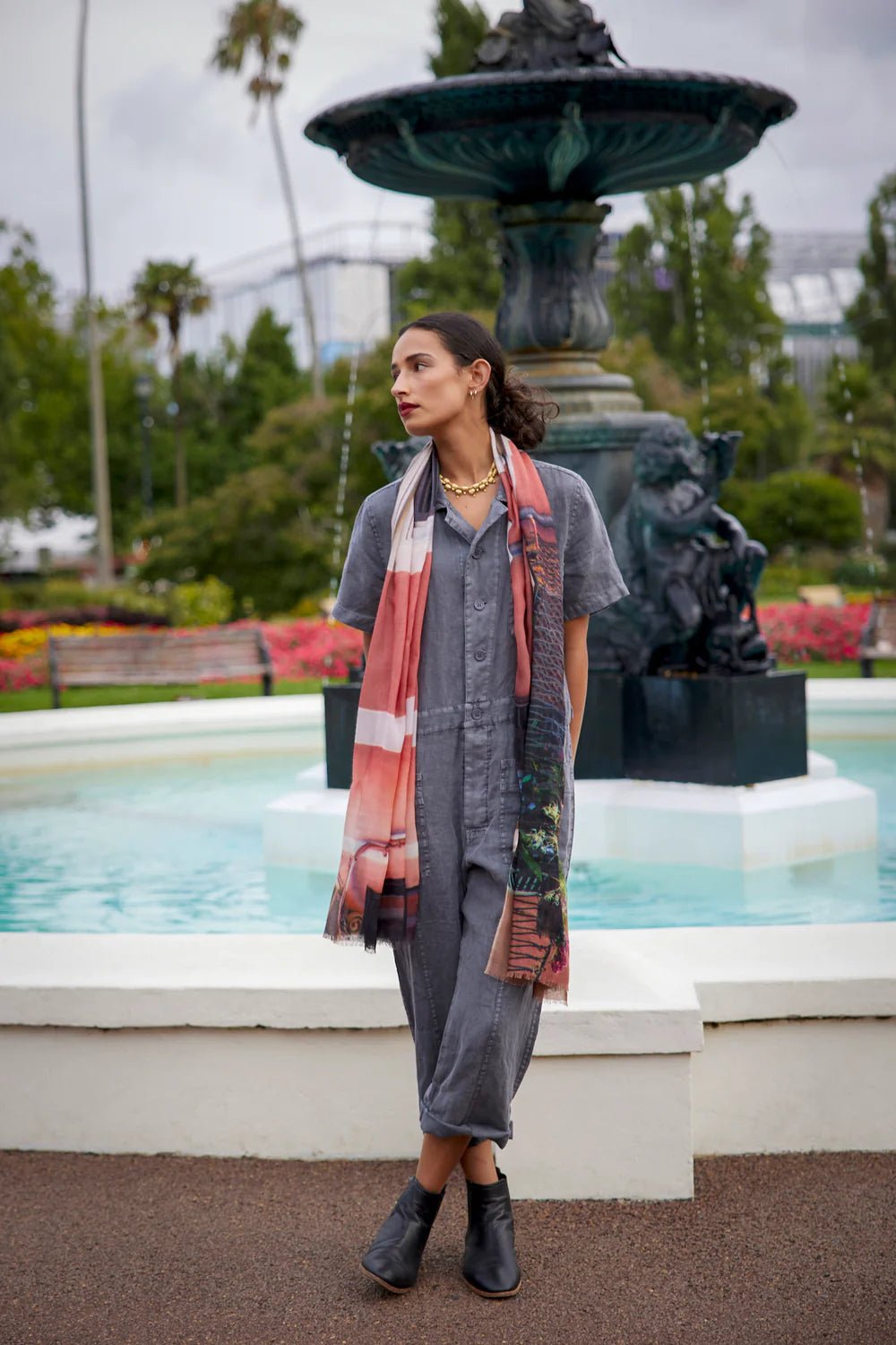 Good & Co | Skinny Wool Scarf | Palma Pink | Palm Boutique