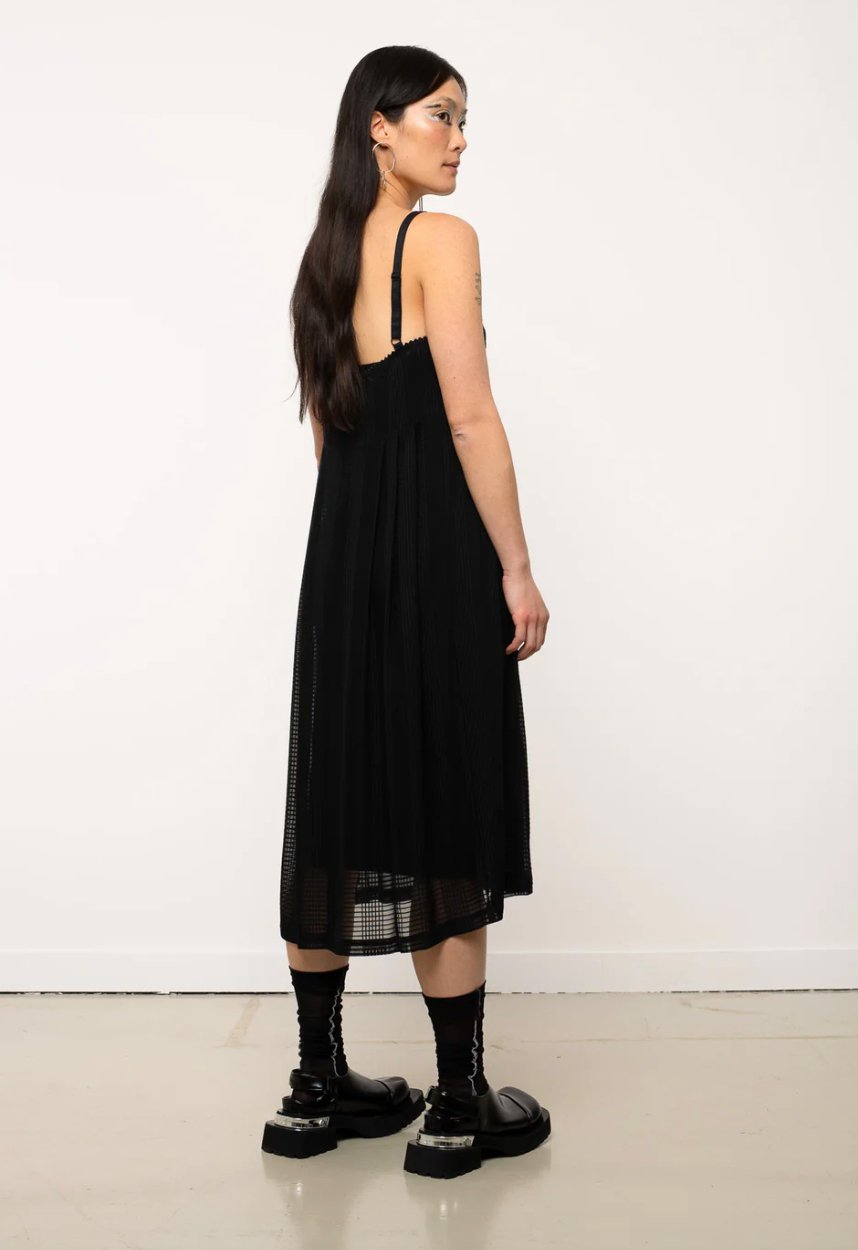 JPALM | Lotta Dress | Black Grid | Palm Boutique