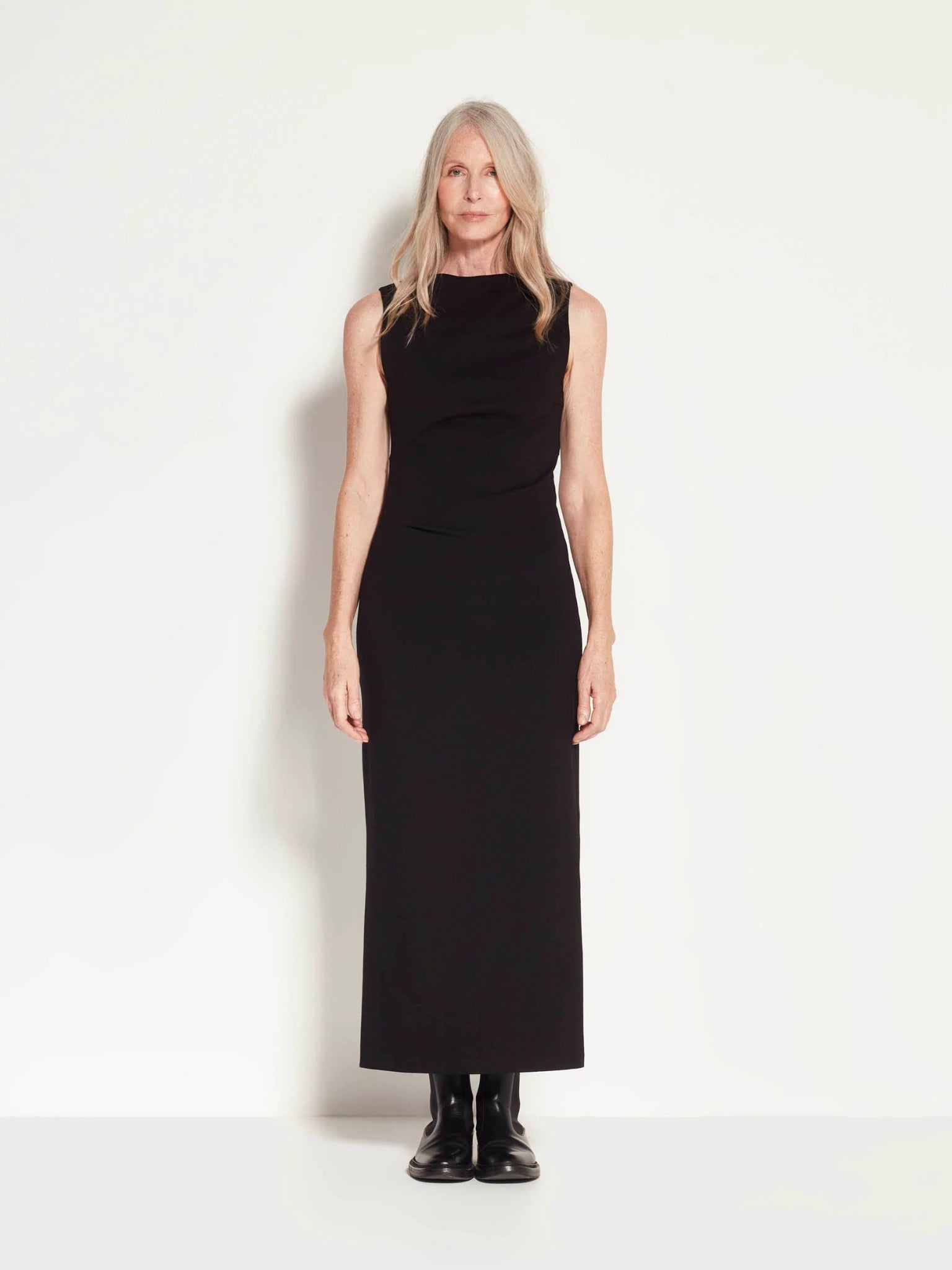 Juliette Hogan | Parsons Dress | Black Ponti | Palm Boutique