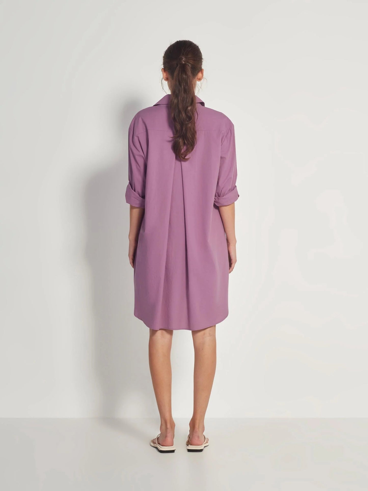 Juliette Hogan | Resort Shirt Washed Cotton | Purple | Palm Boutique