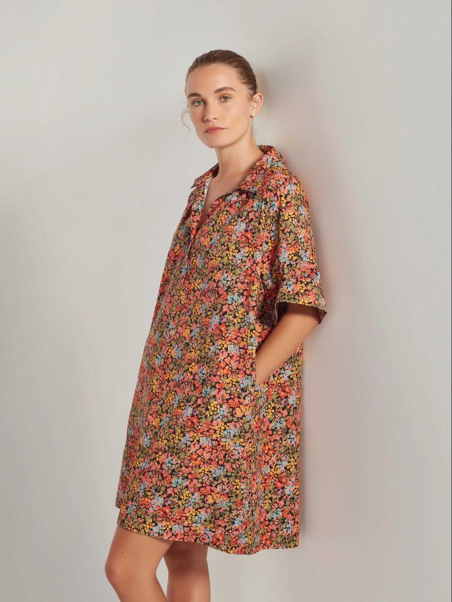 Juliette Hogan | Rue Shirt Dress | Brights | Palm Boutique