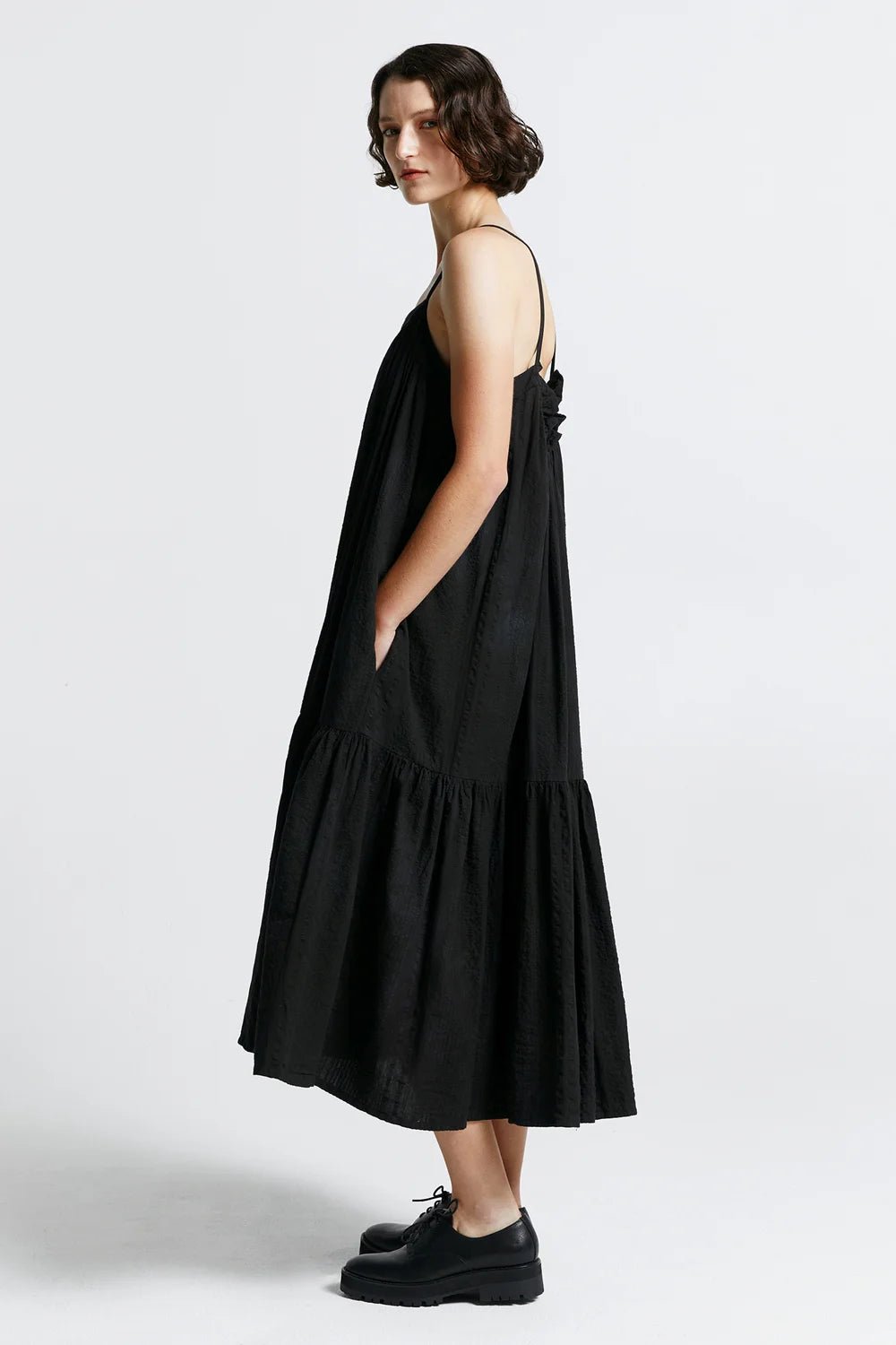 Karen Walker | Armeria Organic Cotton Dress | Black | Palm Boutique