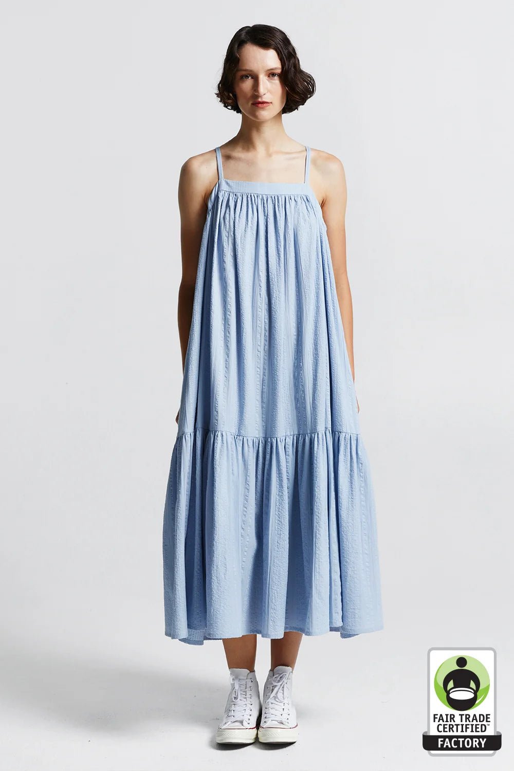 Karen Walker | Armeria Organic Cotton Dress | Light Blue | Palm Boutique