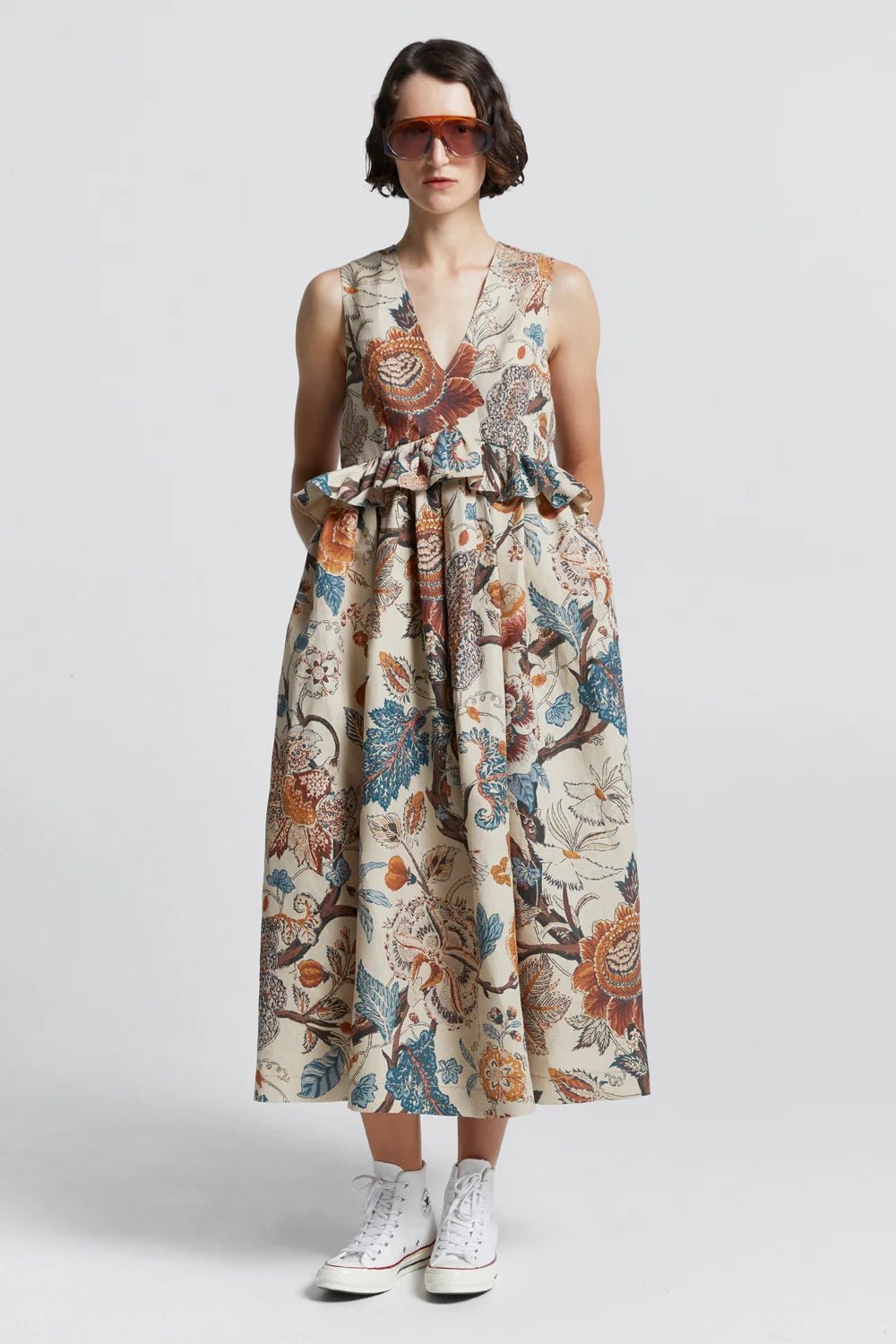 Karen Walker | Cordyline Dress | Edwardian Floral | Palm Boutique
