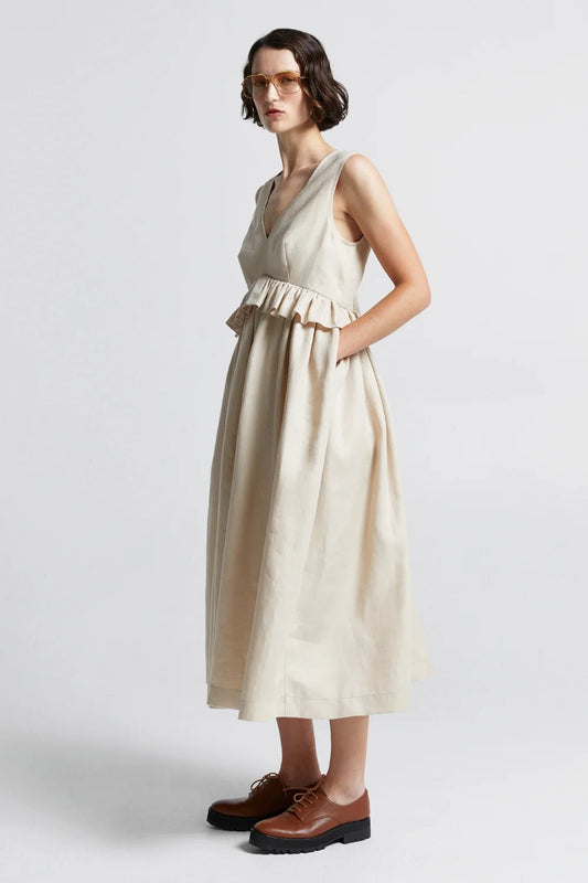 Karen Walker | Cordyline Dress | Linen Sand | Palm Boutique