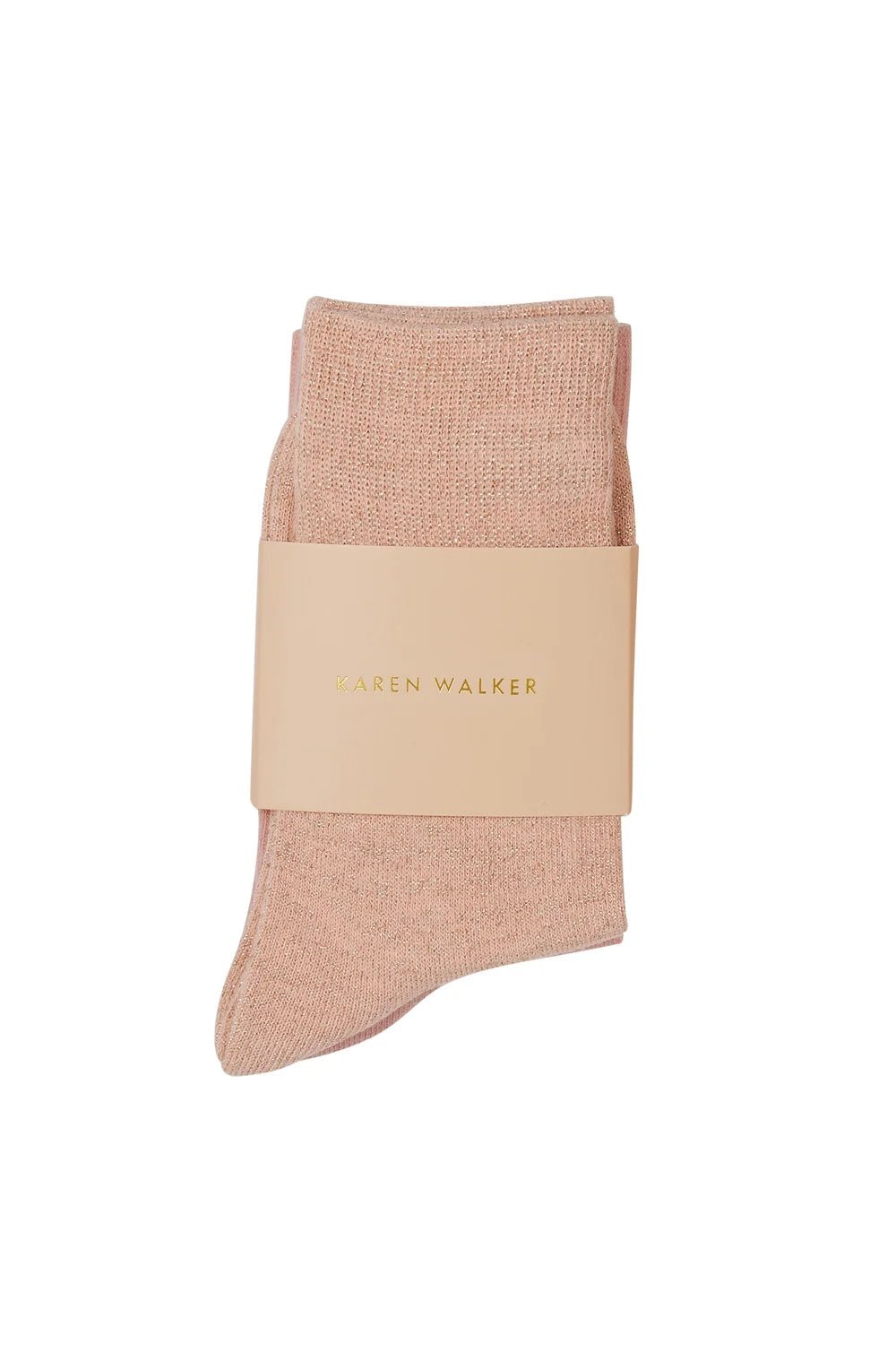 Karen Walker | Cotton Mix 2 Pack Socks | Pink/Glitter | Palm Boutique