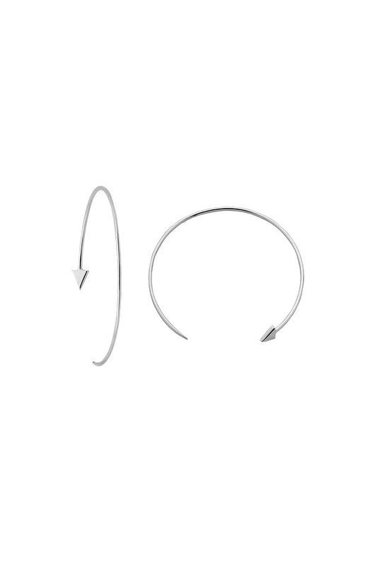 Karen Walker Jewellery | Kinetic Hoop Earrings | Silver | Palm Boutique