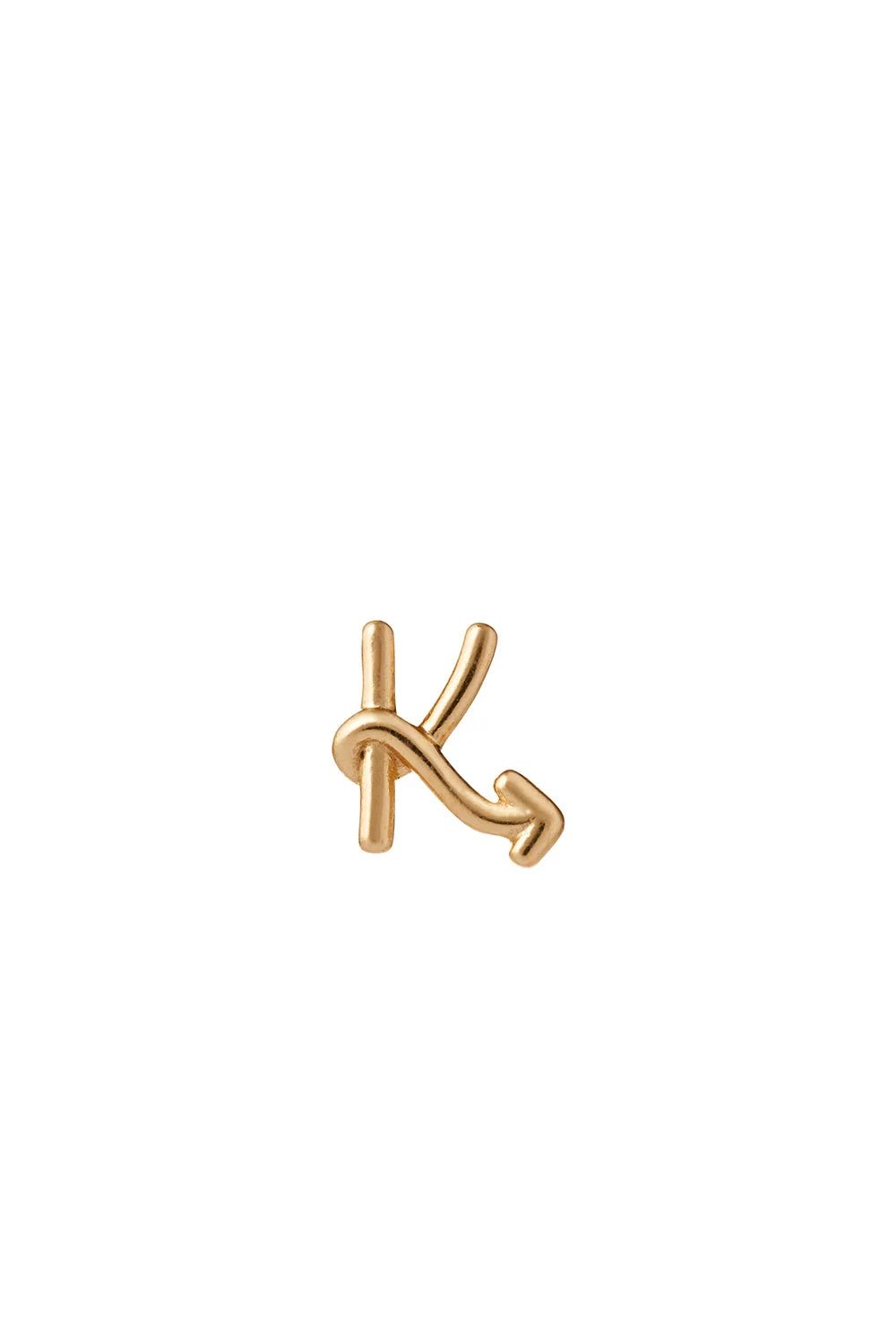 Karen Walker Jewellery | Single Initial Stud | Gold | Palm Boutique
