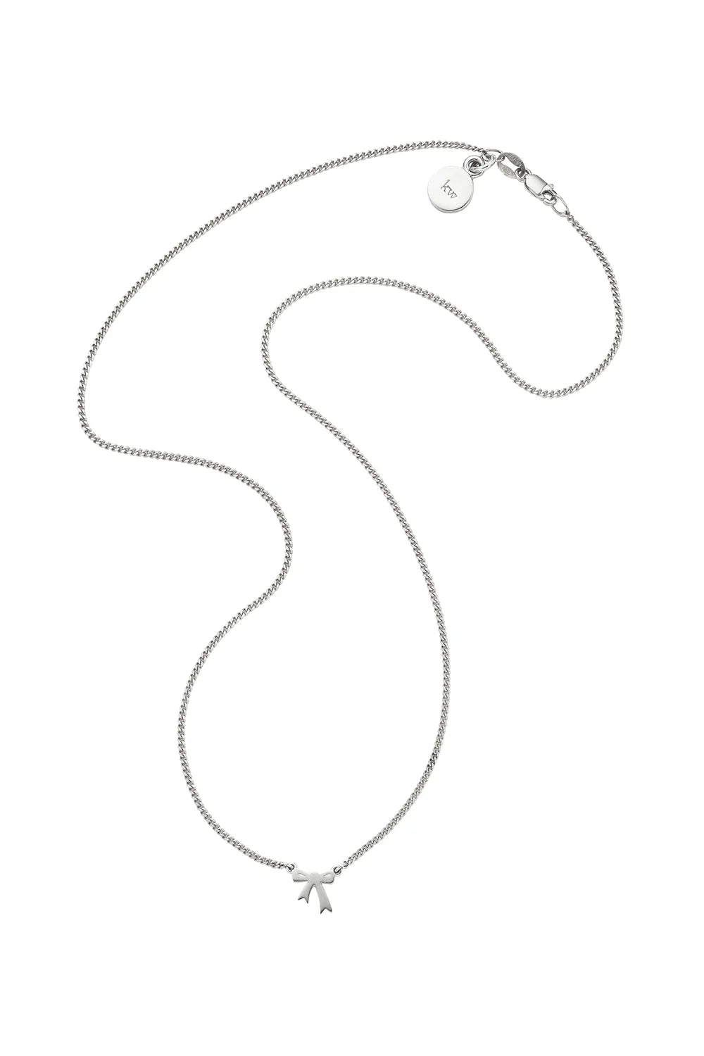 Karen Walker | Mini Bow Necklace | Silver | Palm Boutique