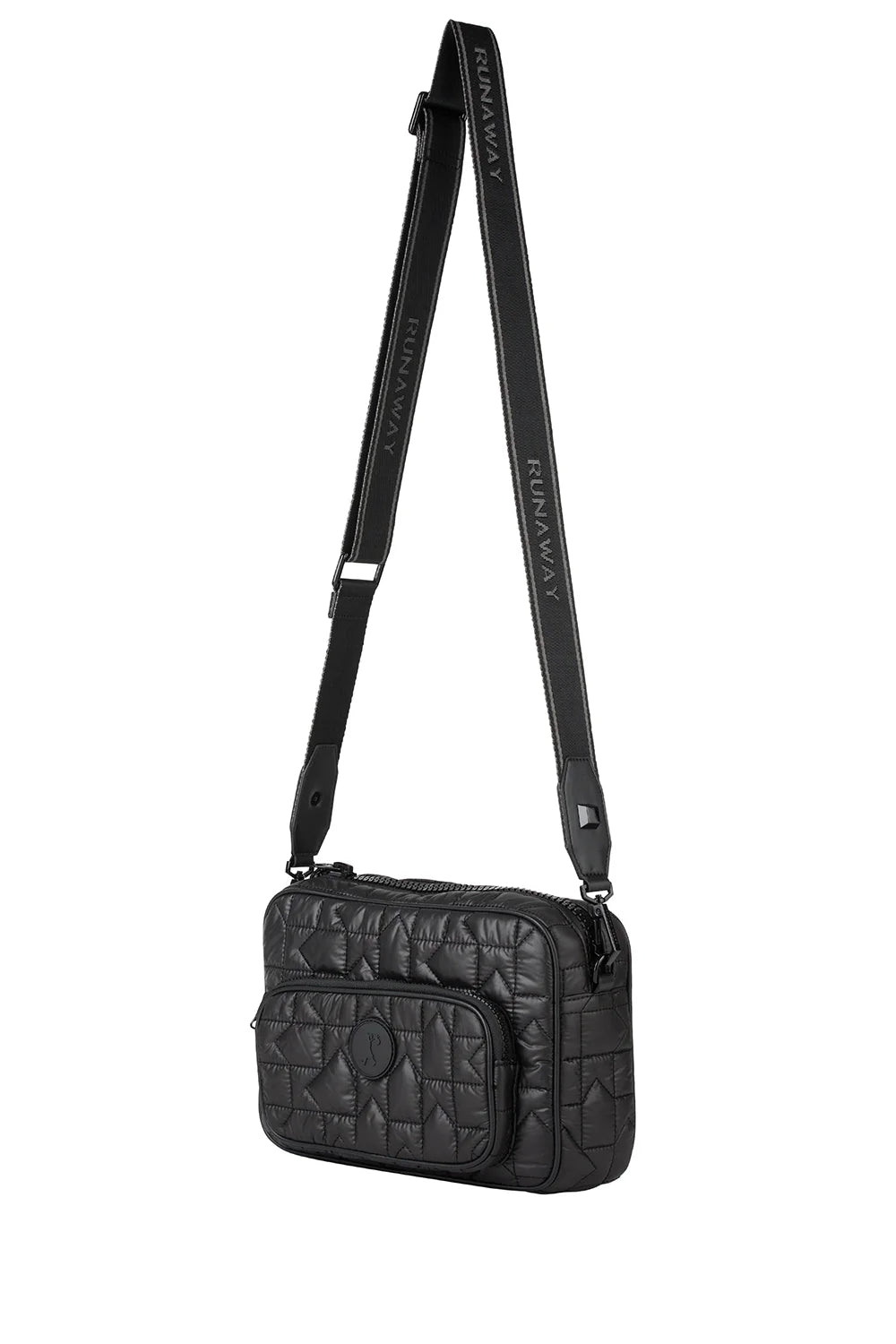 Karen Walker | Monogram Quilted Large Camera Bag | Black | Palm Boutique