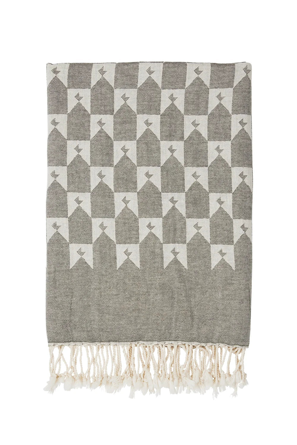 Karen Walker | Monogram Turkish Cotton Towel | Olive | Palm Boutique