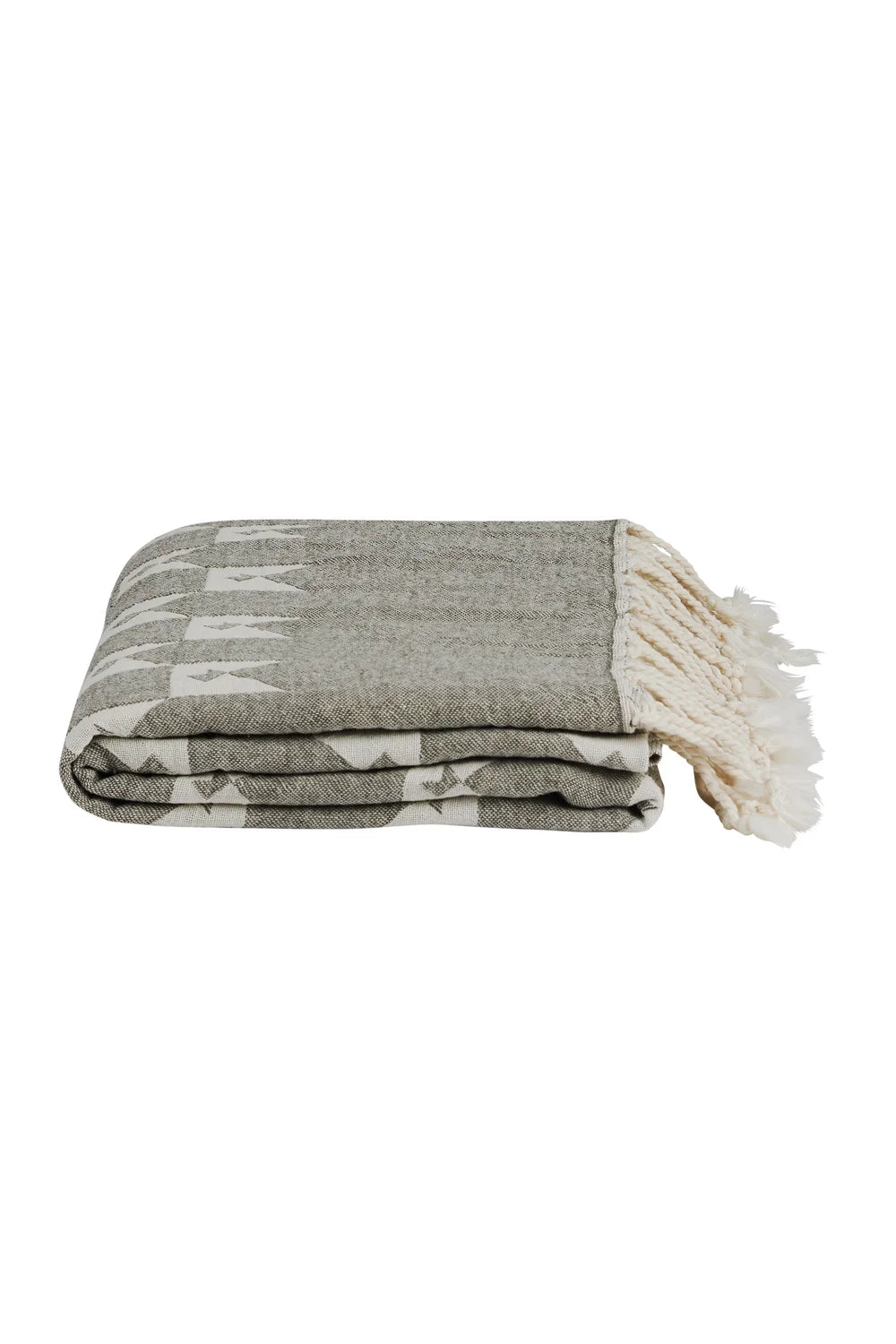 Karen Walker | Monogram Turkish Cotton Towel | Olive | Palm Boutique